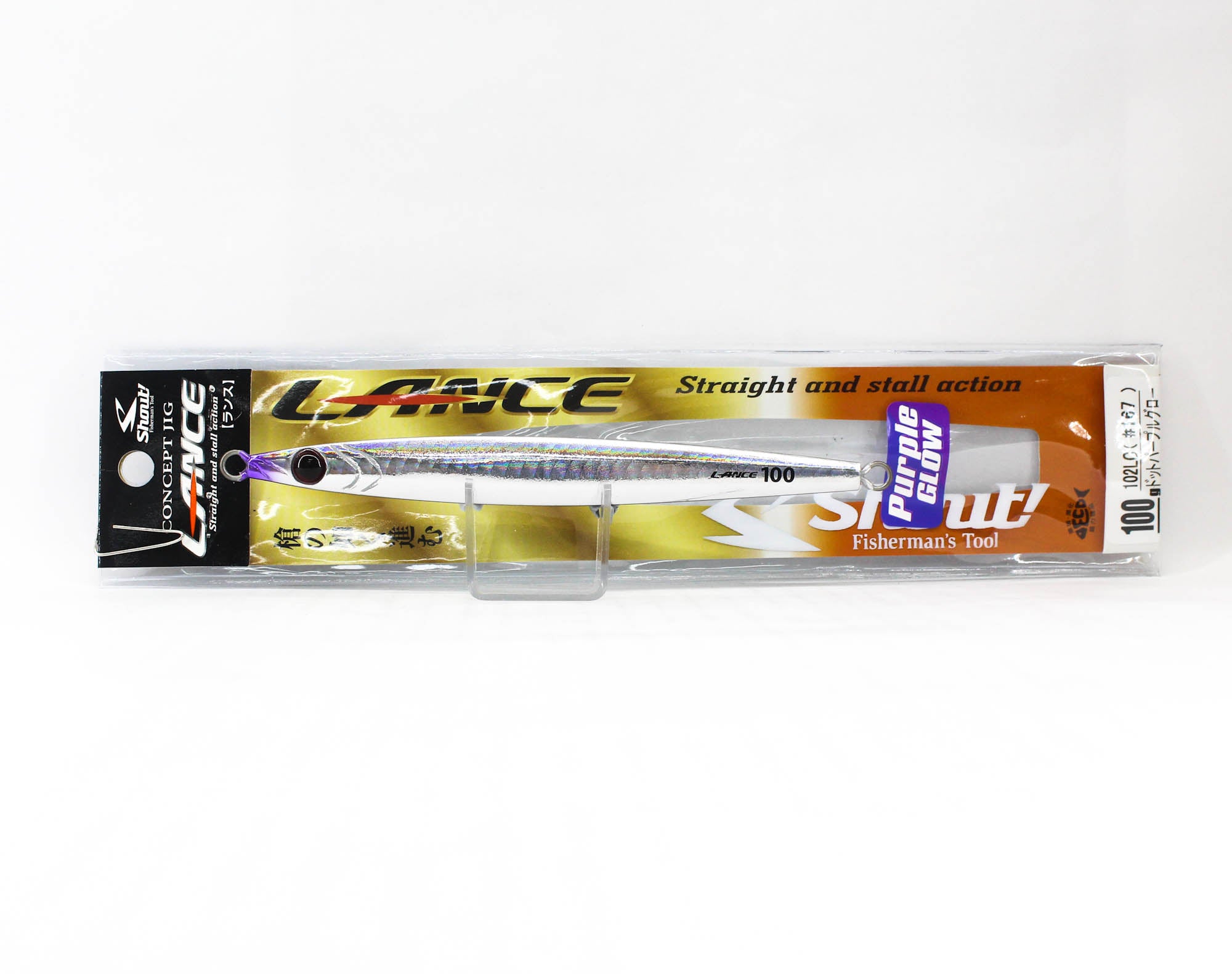 Shout 102-LC Metal Jig Lance Slow Fall Long 100 grams 167 (5177)