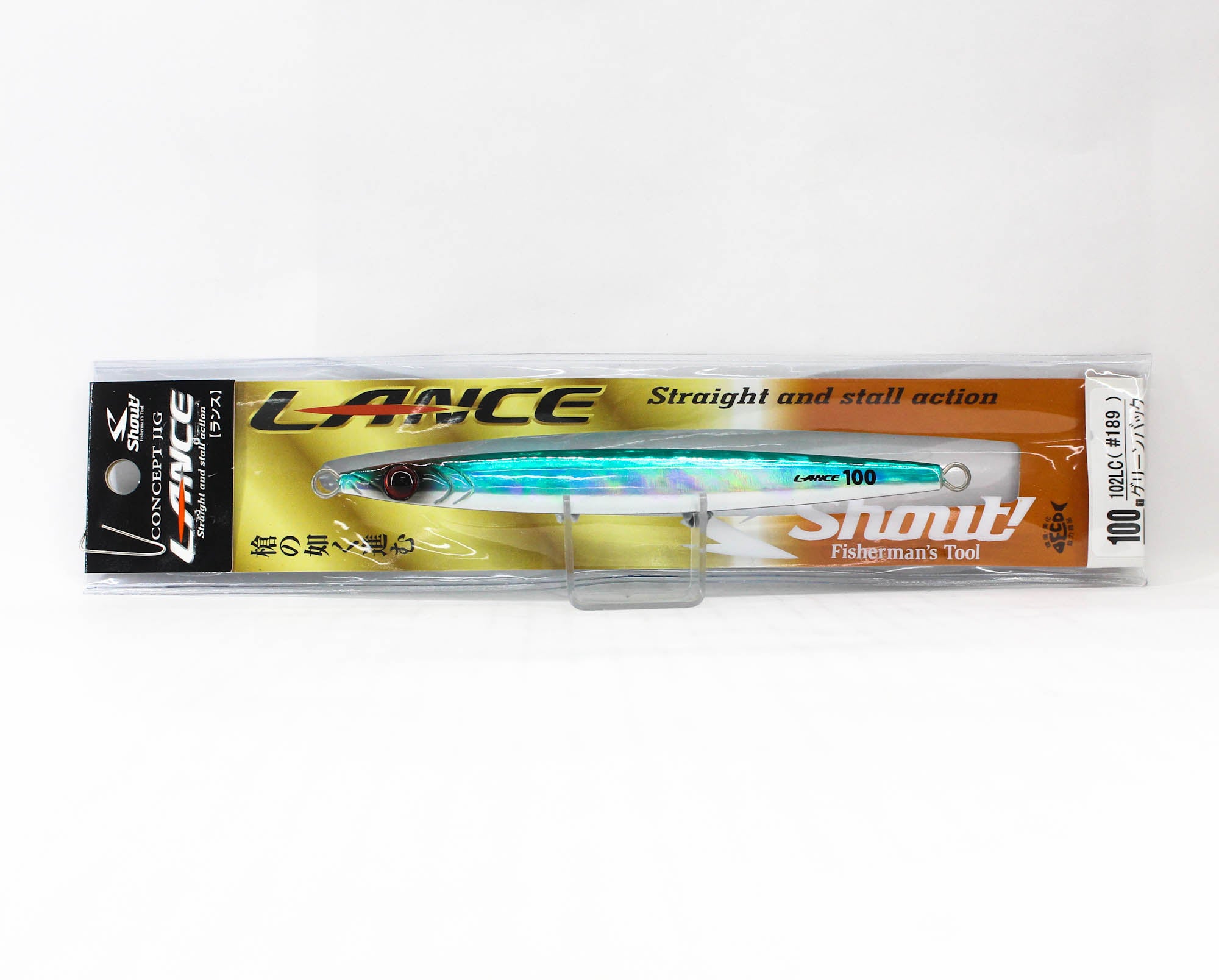 Shout 102-LC Metal Jig Lance Slow Fall Long 100 grams 189 (5184)