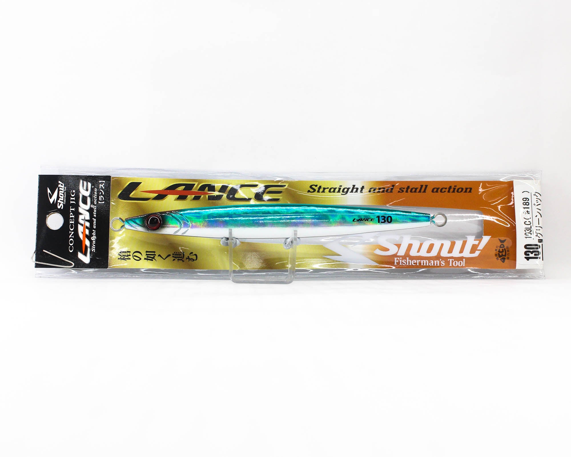 Shout 103-LC Metal Jig Lance Slow Fall Long 130 grams 189 (5238)