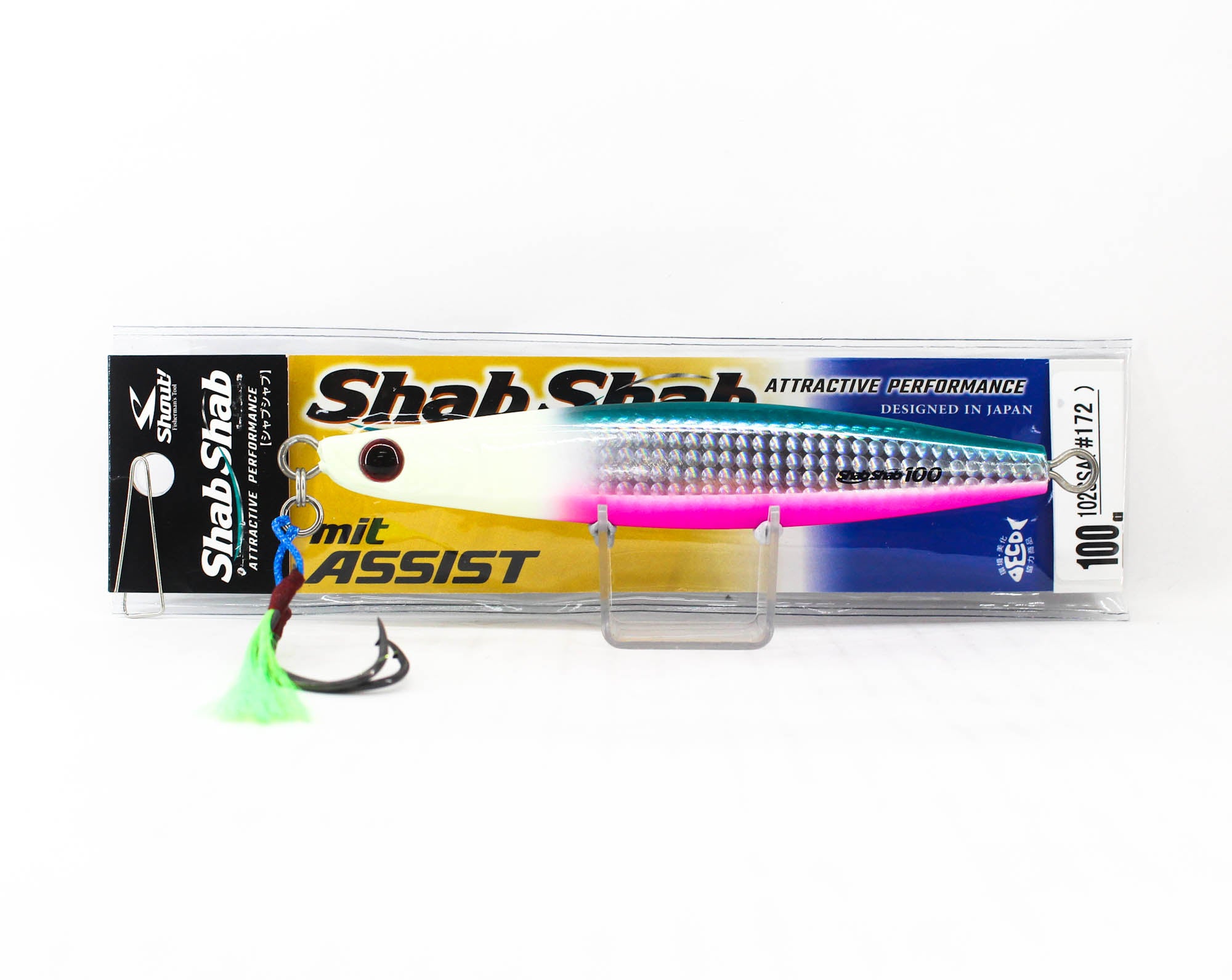 Shout 102-SSA Metal Jig Shab Shab Mit Assist 100 grams 172 (6068)