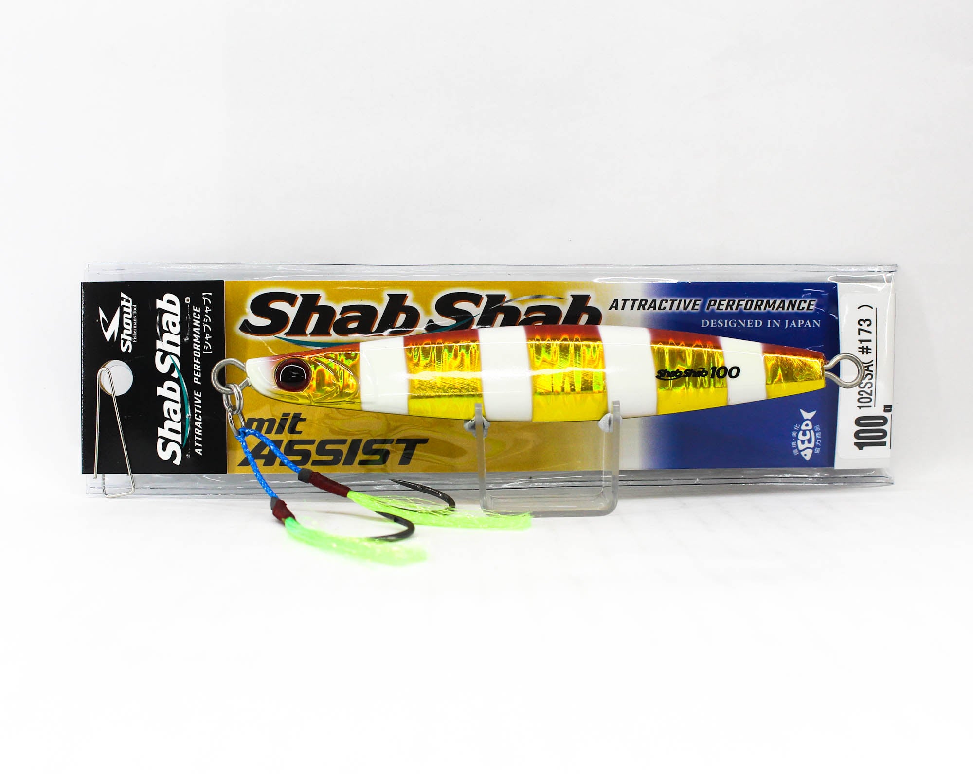 Shout 102-SSA Metal Jig Shab Shab Mit Assist 100 grams 173 (6075)