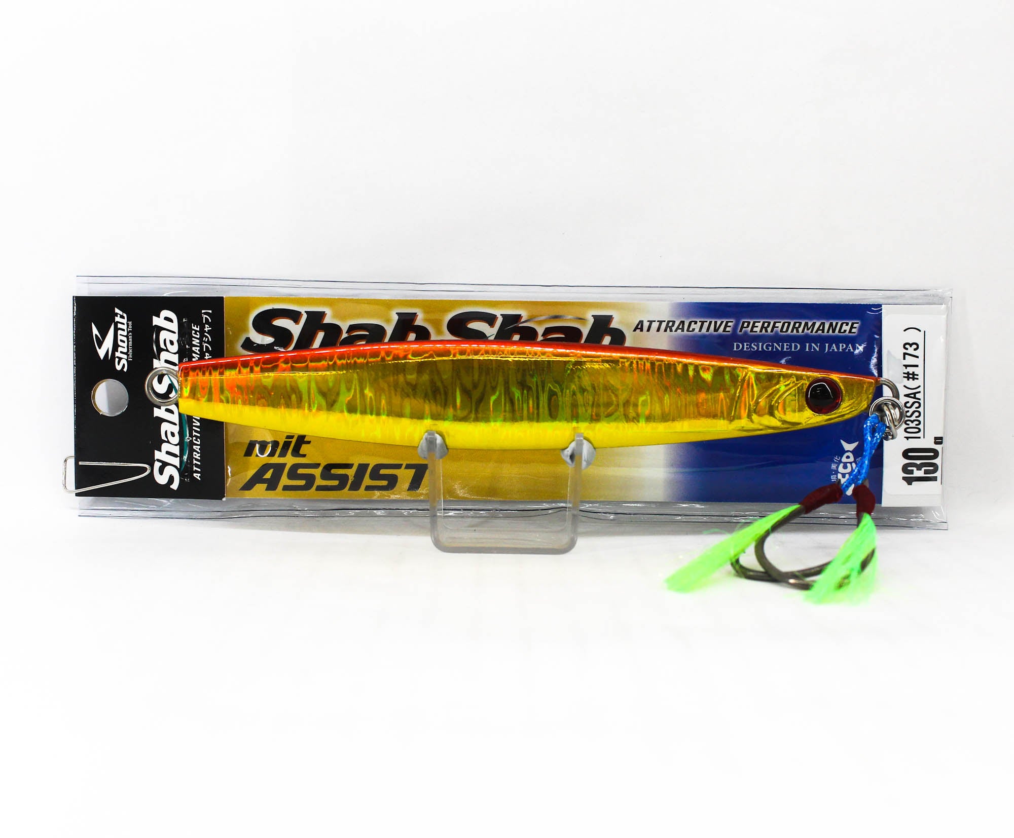 Shout 103-SSA Metal Jig Shab Shab Mit Assist 130 grams 173 (6136)