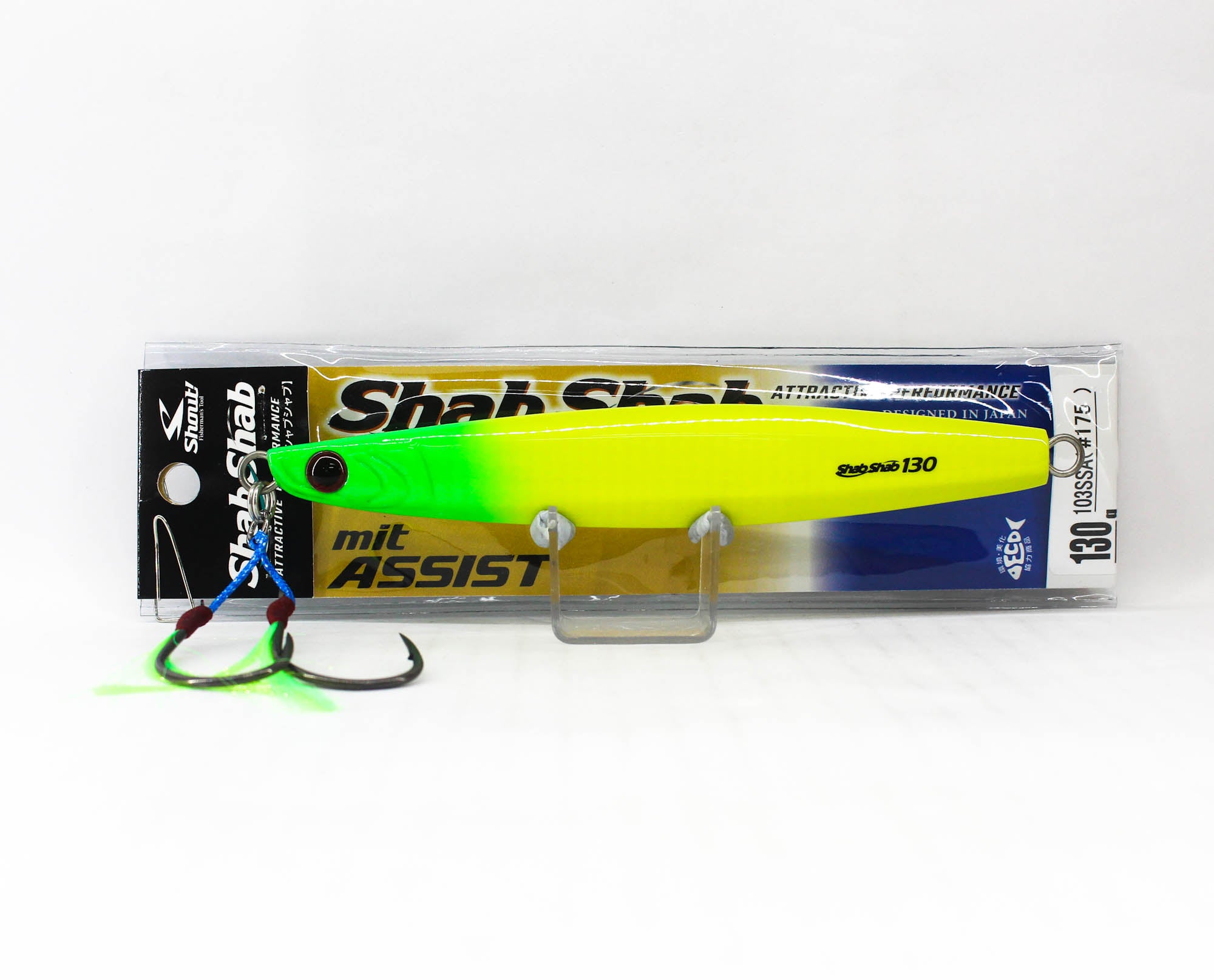 Shout 103-SSA Metal Jig Shab Shab Mit Assist 130 grams 175 (6150)