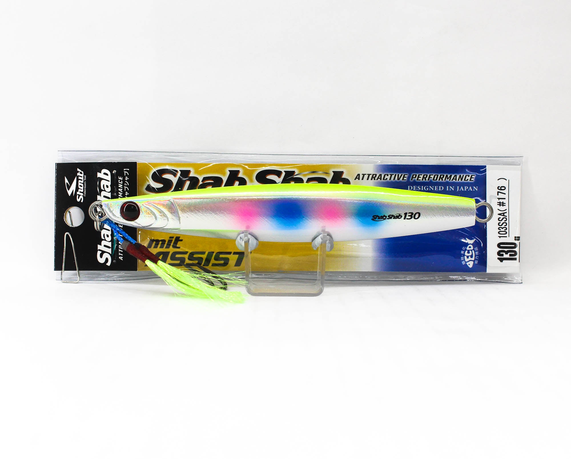 Shout 103-SSA Metal Jig Shab Shab Mit Assist 130 grams 176 (6167)