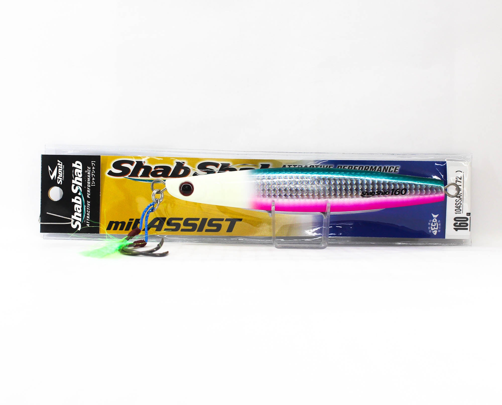 Shout 104-SSA Metal Jig Shab Shab Mit Assist 160 grams 172 (6181)