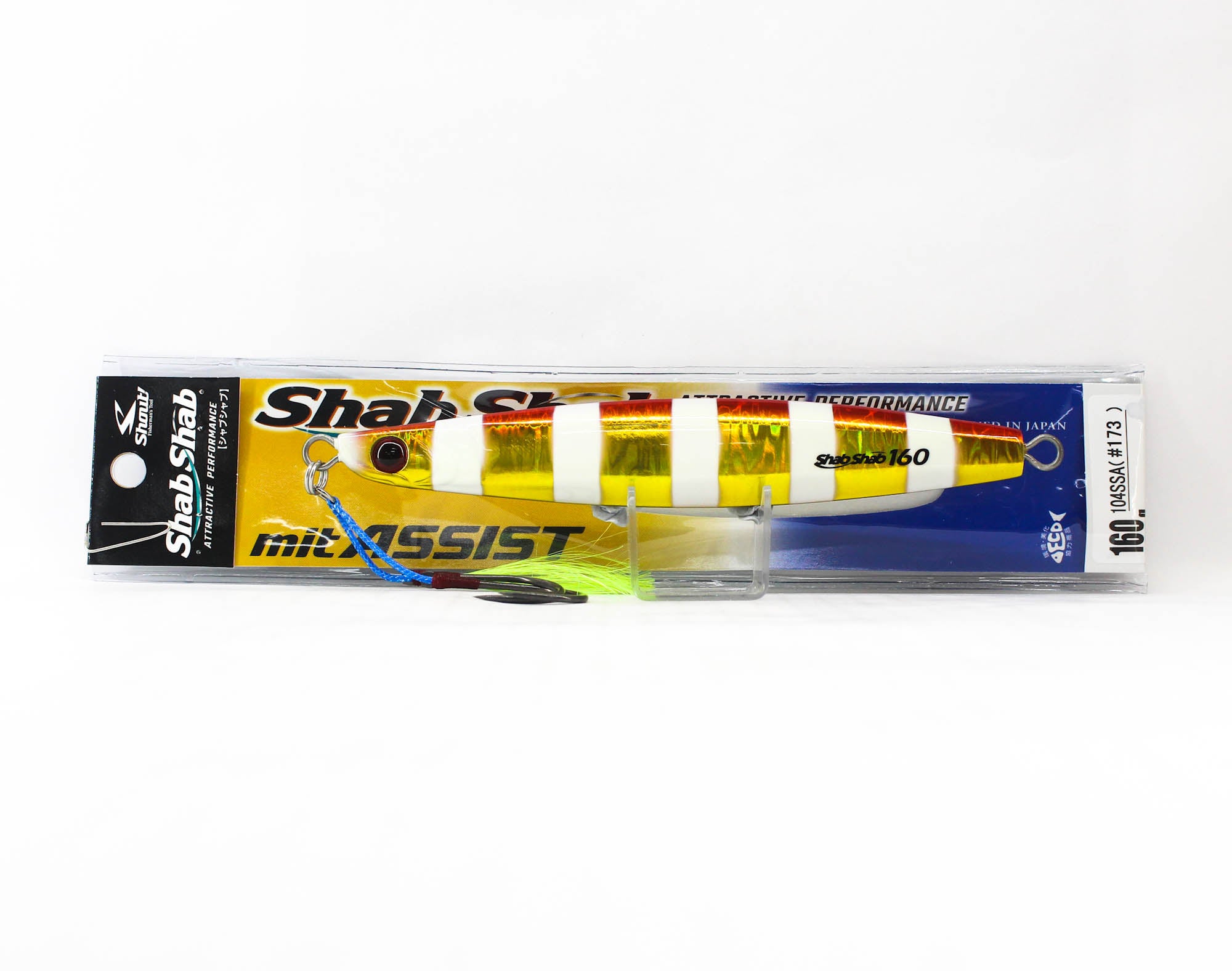 Shout 104-SSA Metal Jig Shab Shab Mit Assist 160 grams 173 (6198)