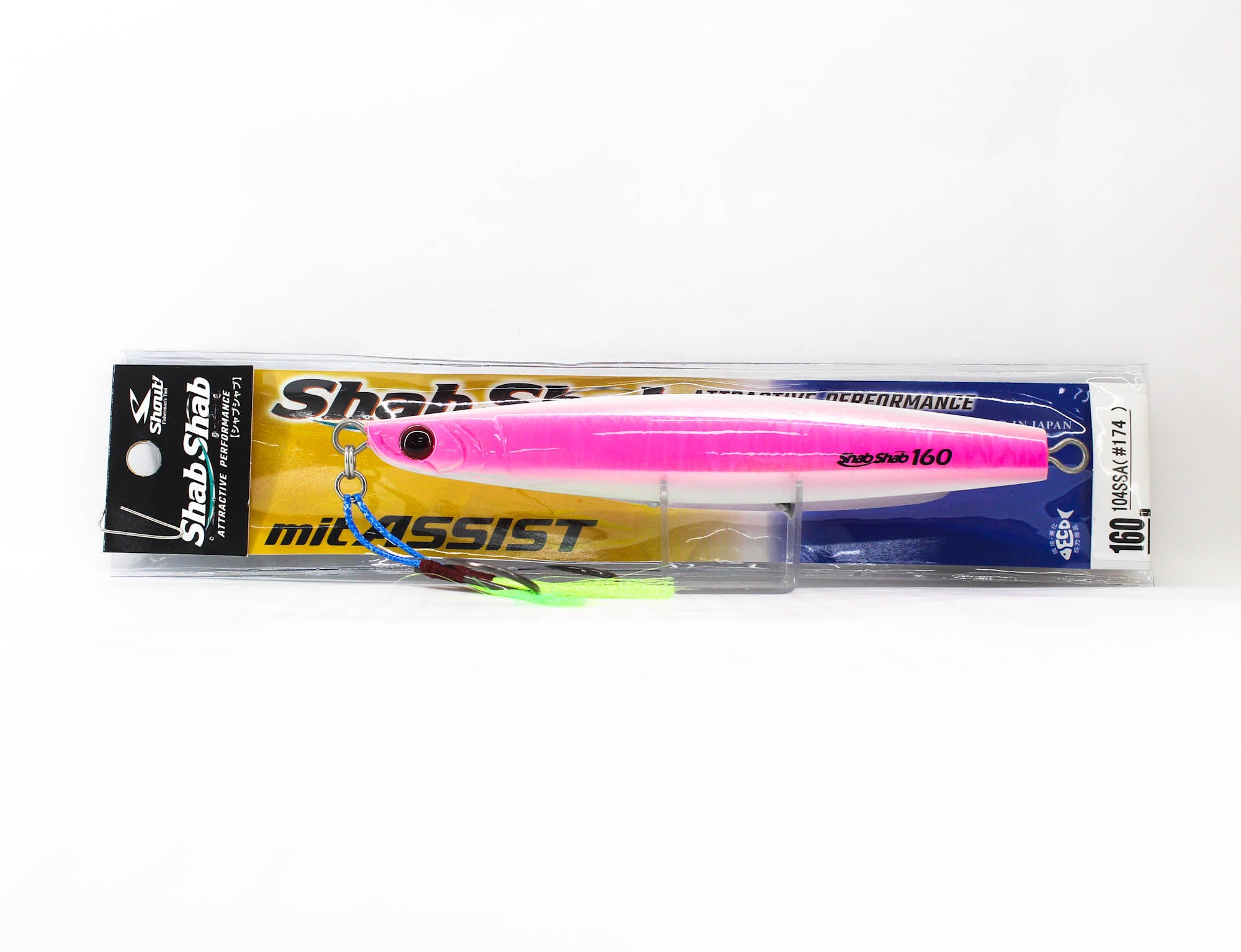 Shout 104-SSA Metal Jig Shab Shab Mit Assist 160 grams 174 (6204)