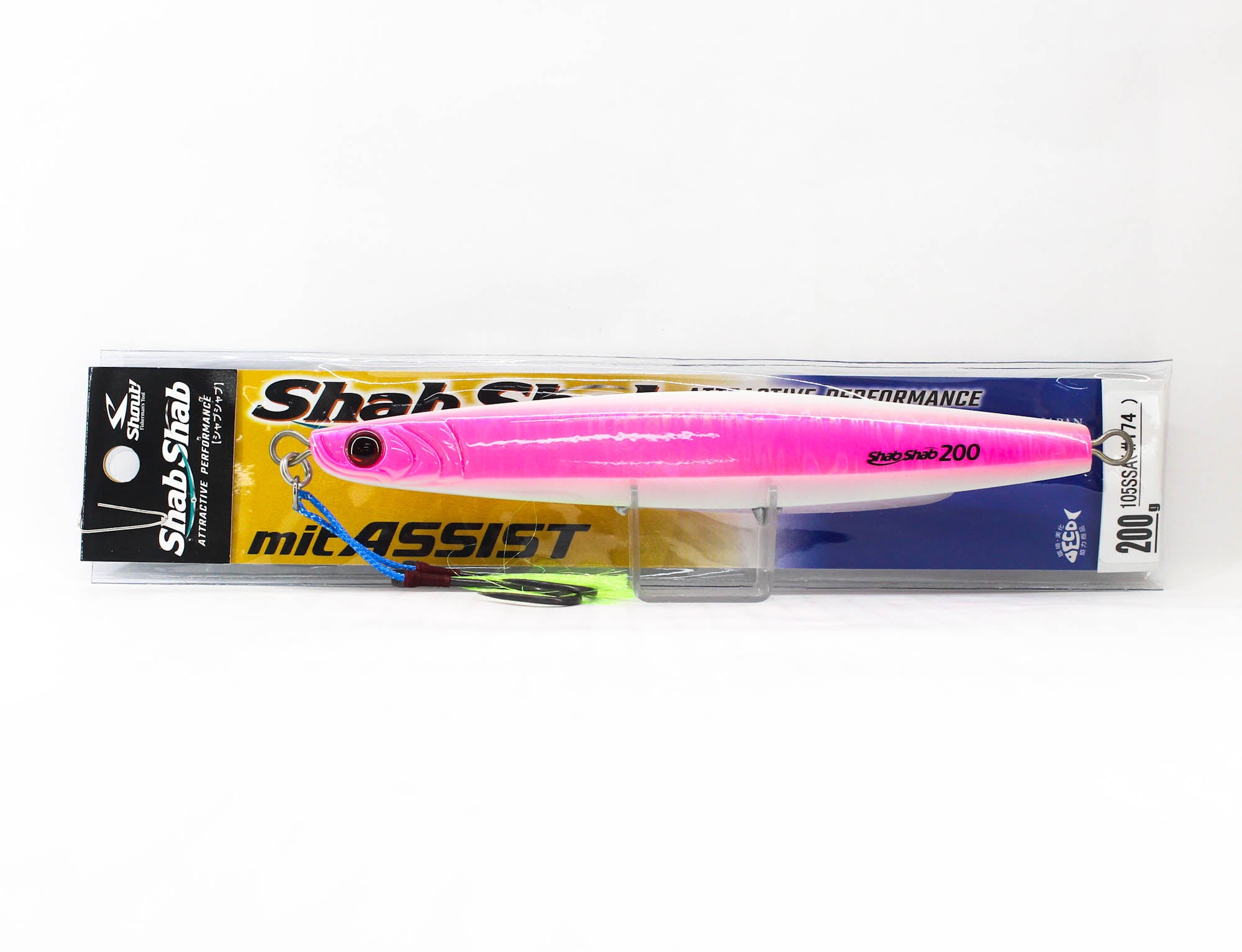 Shout 105-SSA Metal Jig Shab Shab Mit Assist 200 grams 174 (6266)
