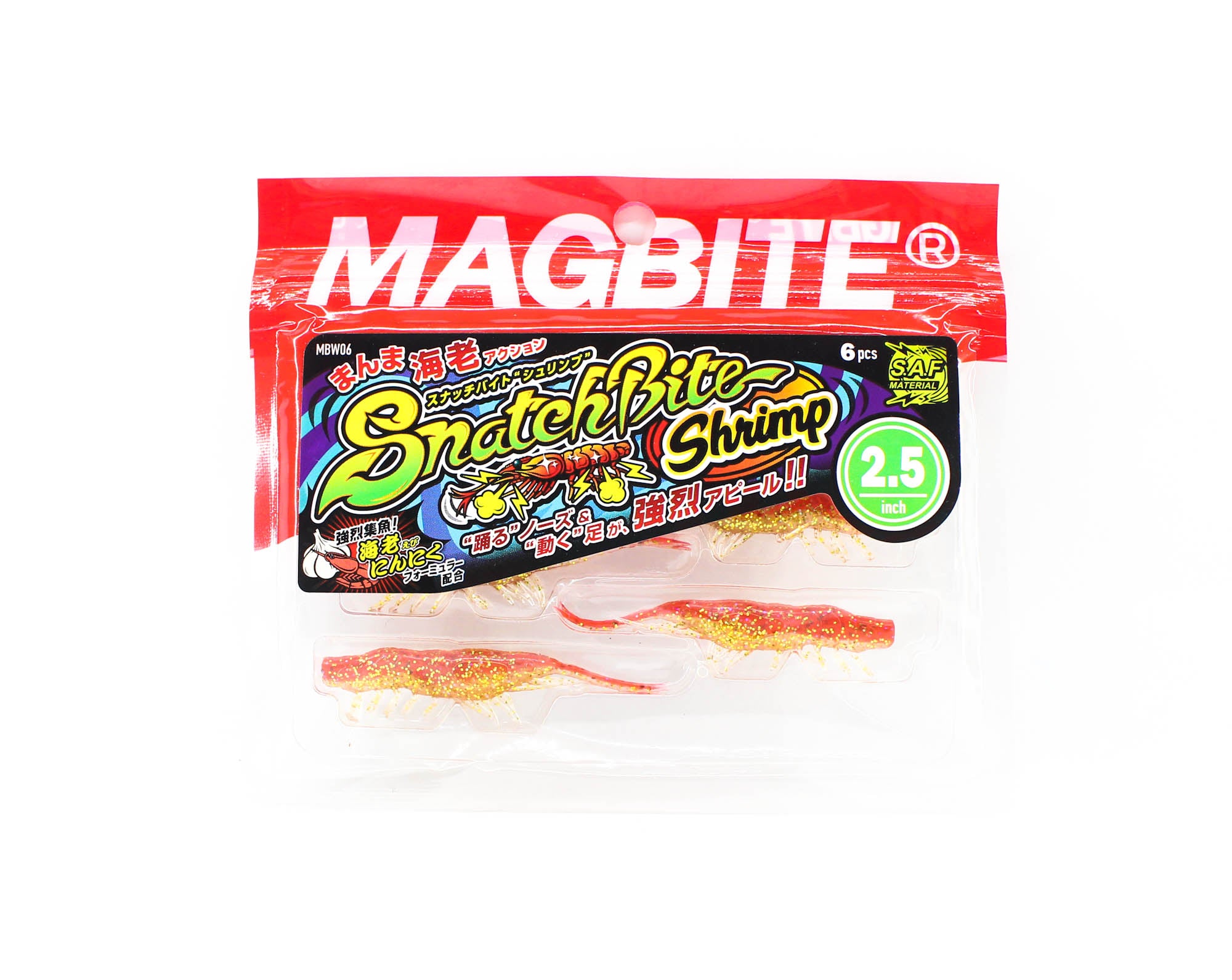 Harimitsu Magbite MBW06 Snatch Shrimp 2.5 Inch 6 per pack 01 (6492)