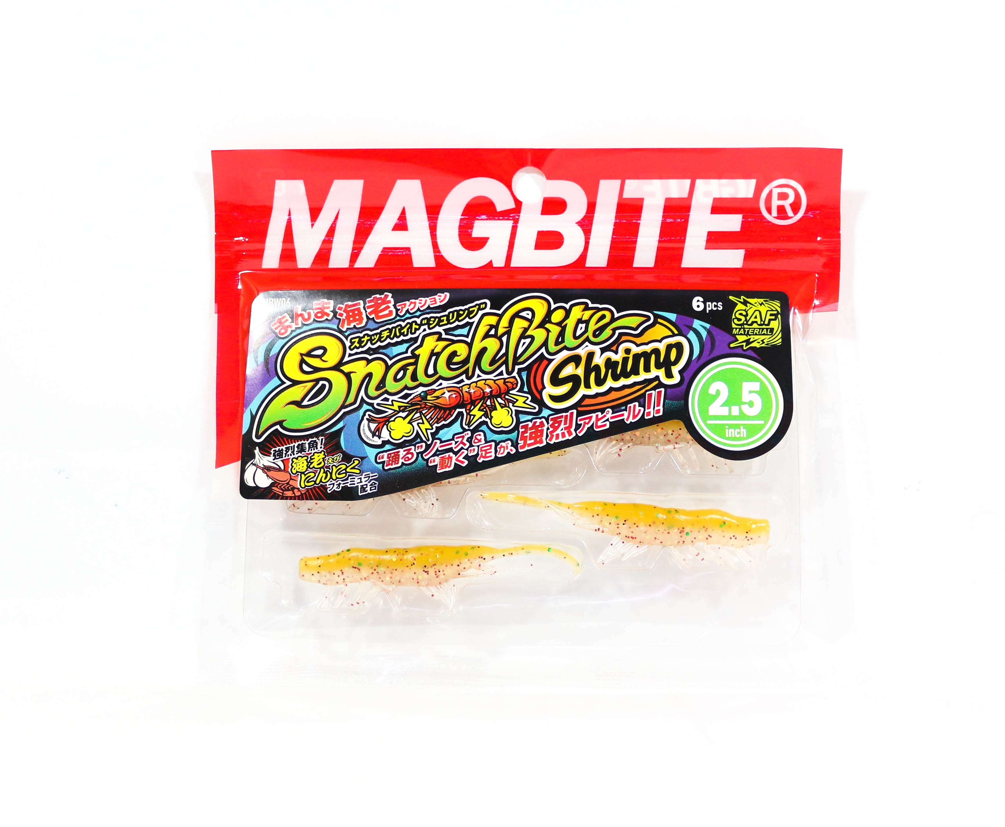 Harimitsu Magbite MBW06 Snatch Shrimp 2.5 Inch 6 per pack 04 (6522)
