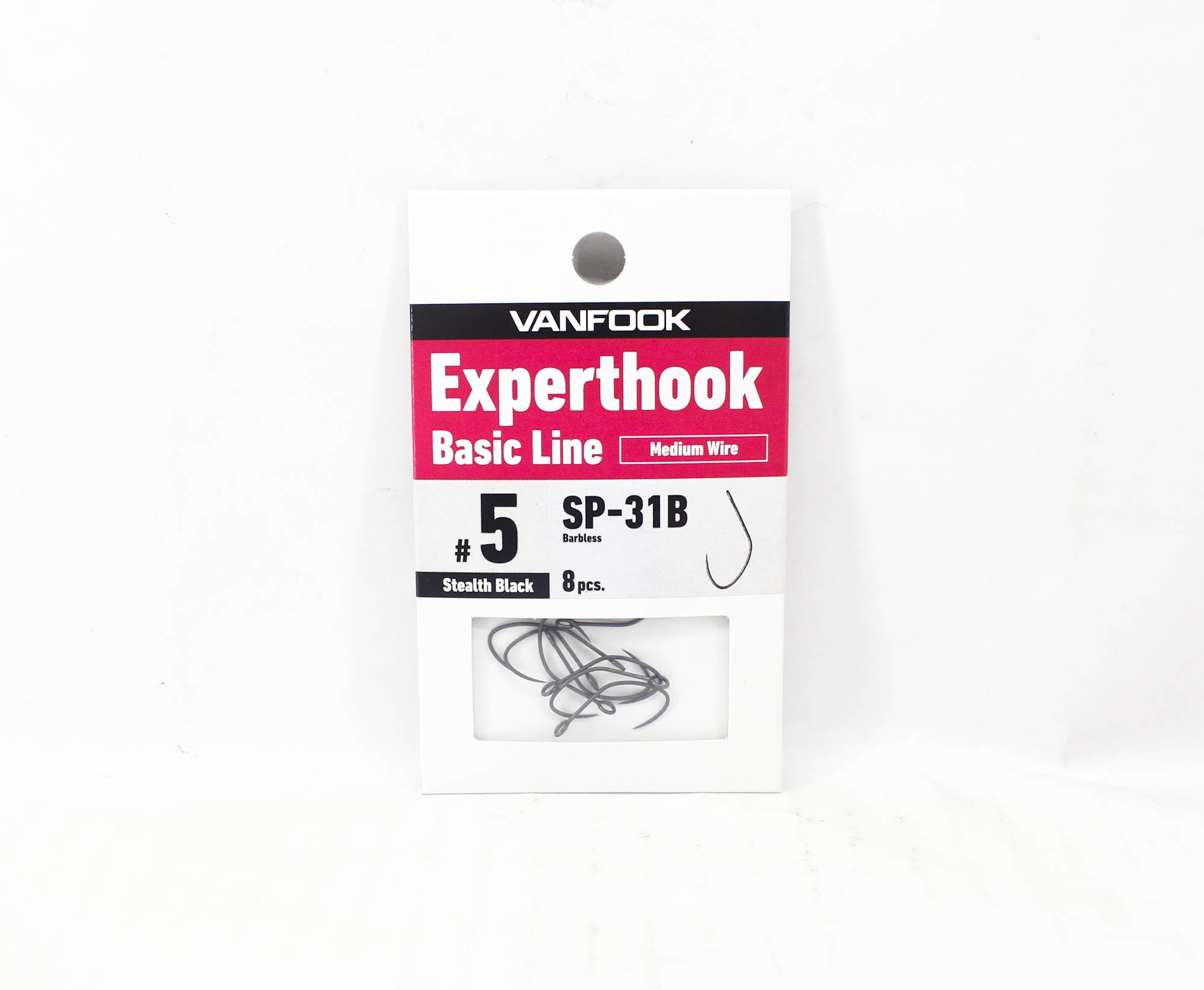 Vanfook SP-31B Spoon Expert Medium Hook Size 5, 8/pack Black (5835)