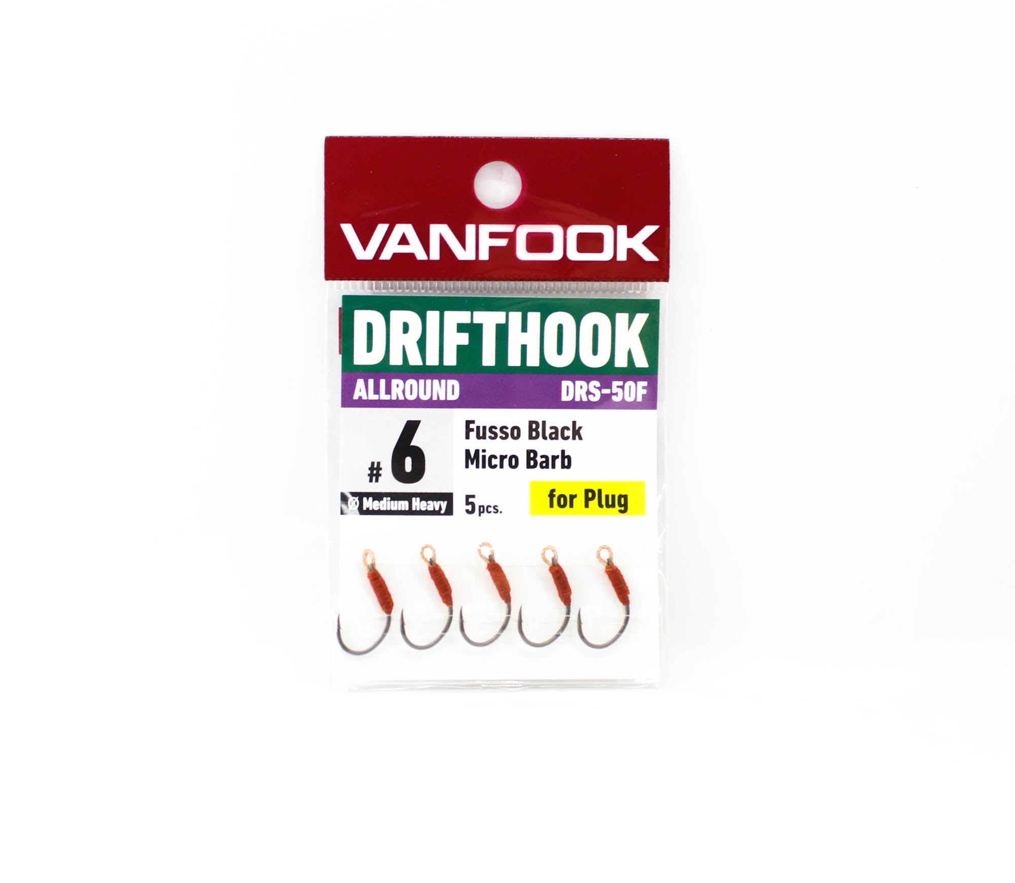 Vanfook DRS-50F Drifthook All Round Micro Barb Size 6 (8712)