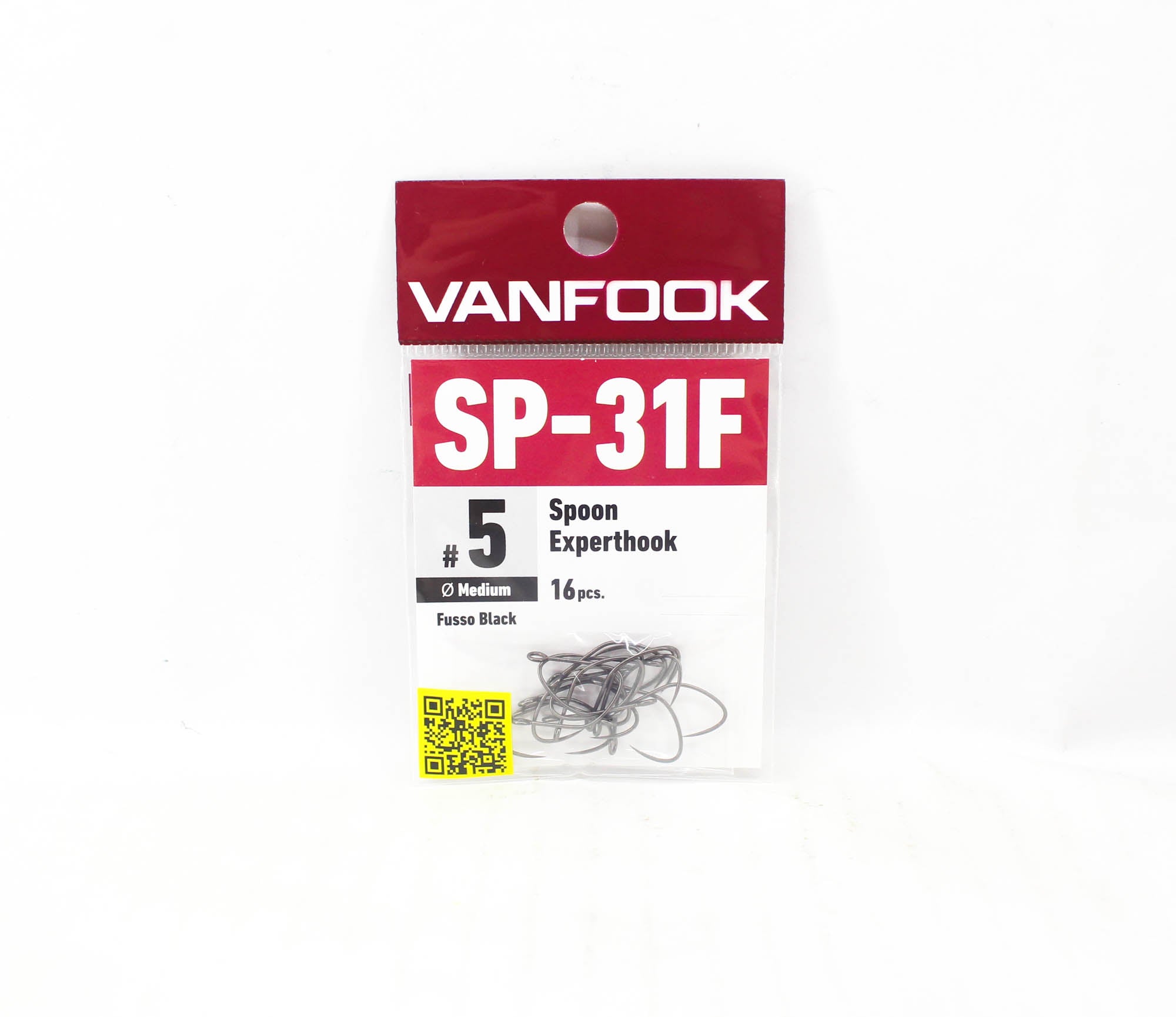 Vanfook SP-31F Spoon Expert Medium Hook Size 5, 16/pack Black (8965)