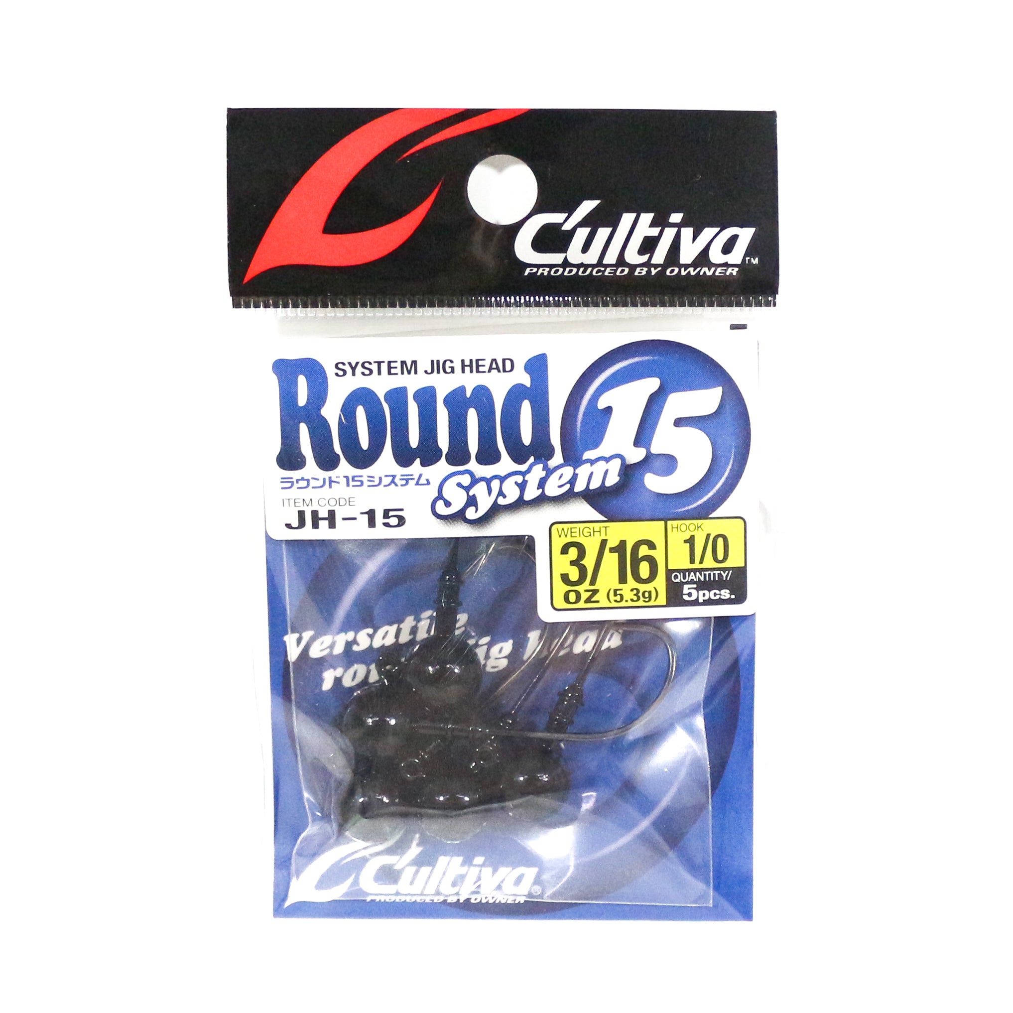 Owner JH-15 Jig Head Round System 3/16 oz Size 1/0 (3359)