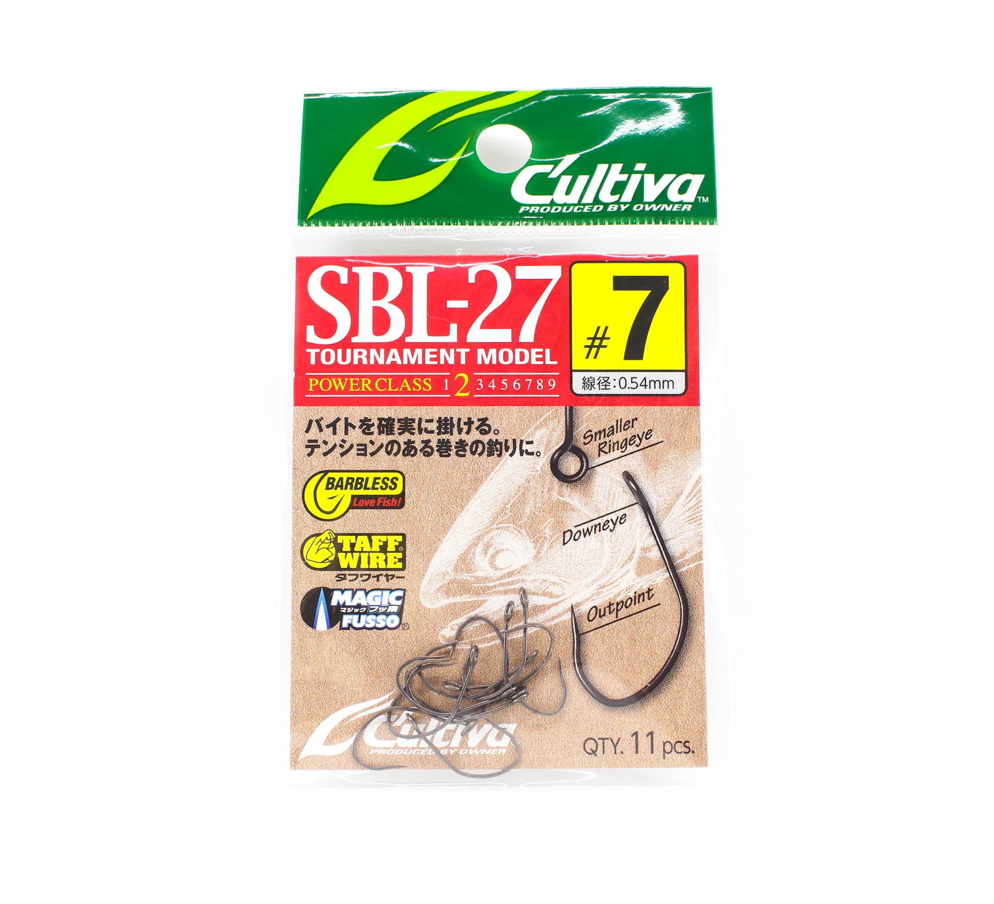Owner SBL-27 Single Hook for Spoon Barbless Size 7 (7590)