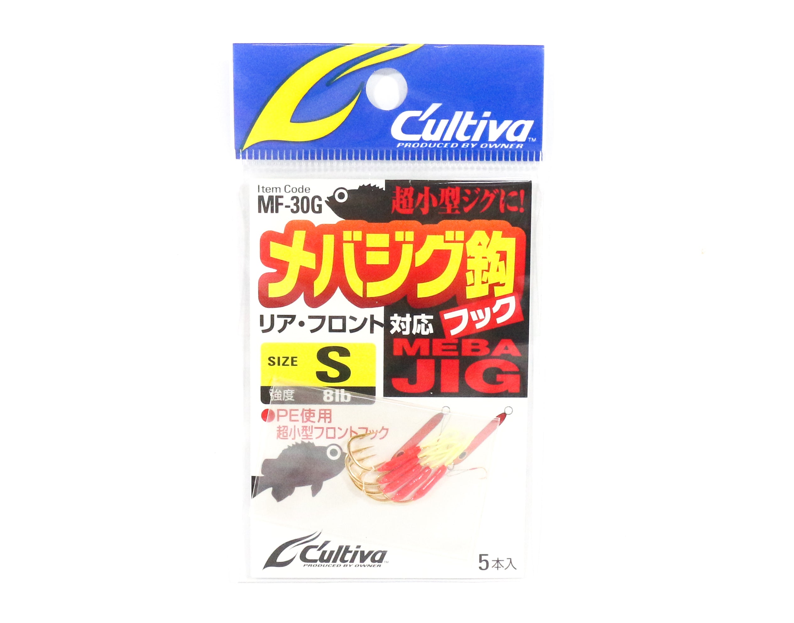 Owner MF-30G Single Hook Loop Eye Short Assist Size S 6 (9525)