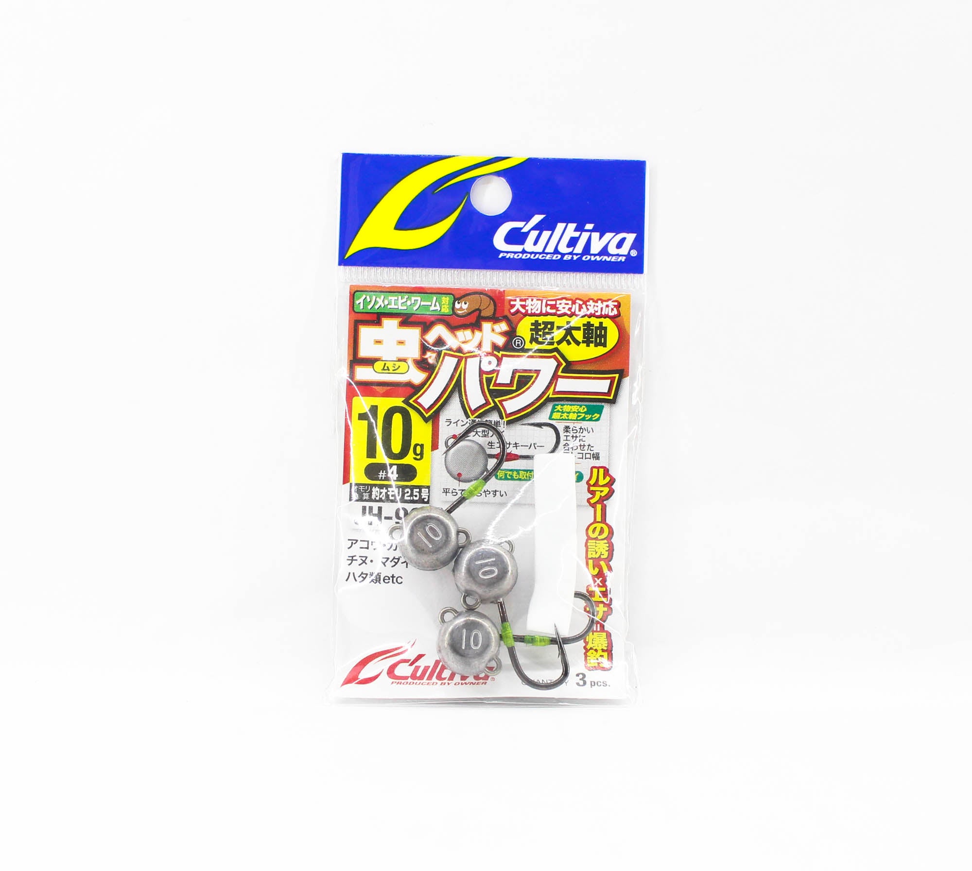Owner JH-90 Jig Head Bug Head Power 10 grams Size 4 (7896)