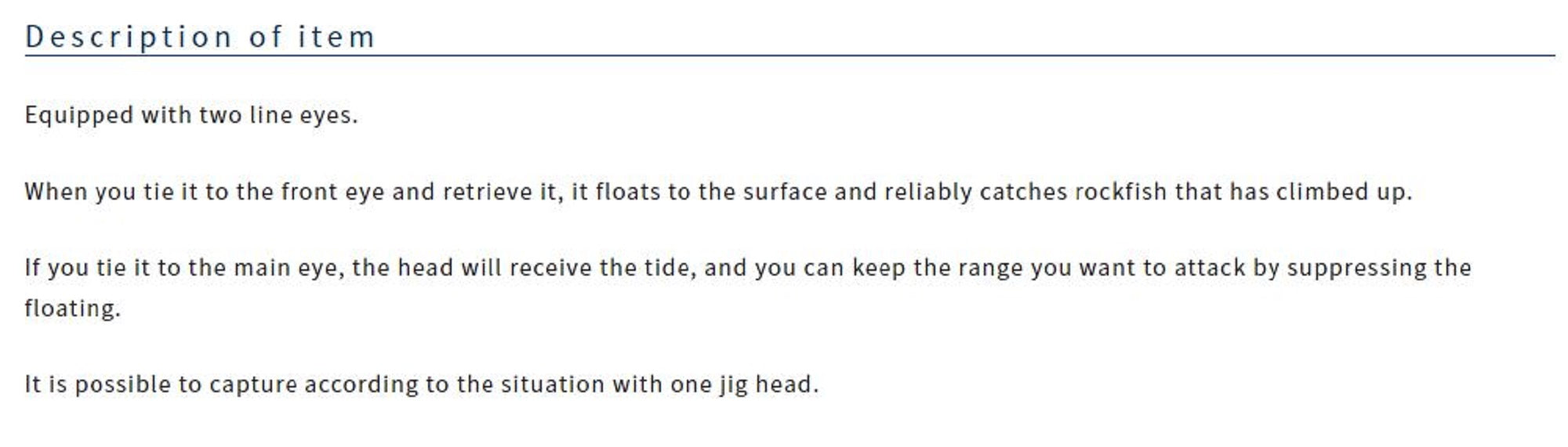 Owner JH-85 Jig Head Mebaru Bullet 1.3 grams Size 8 (8338)