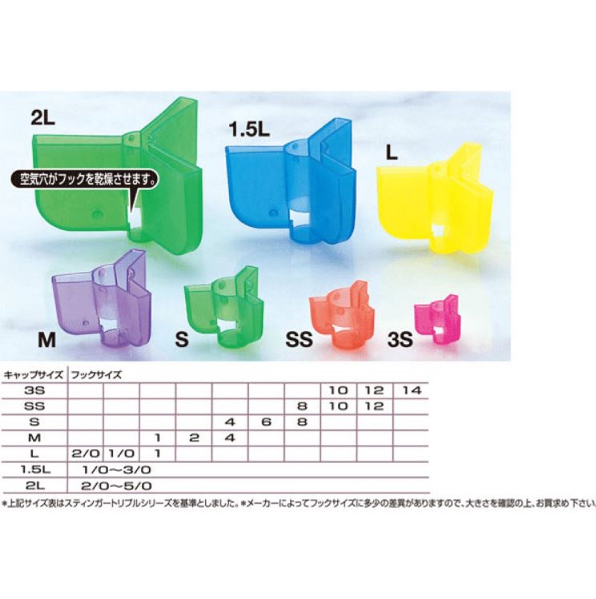 Owner 81280 Safety Cap for Treble Hook Size 1.5L Japan 16/Pack (1728)