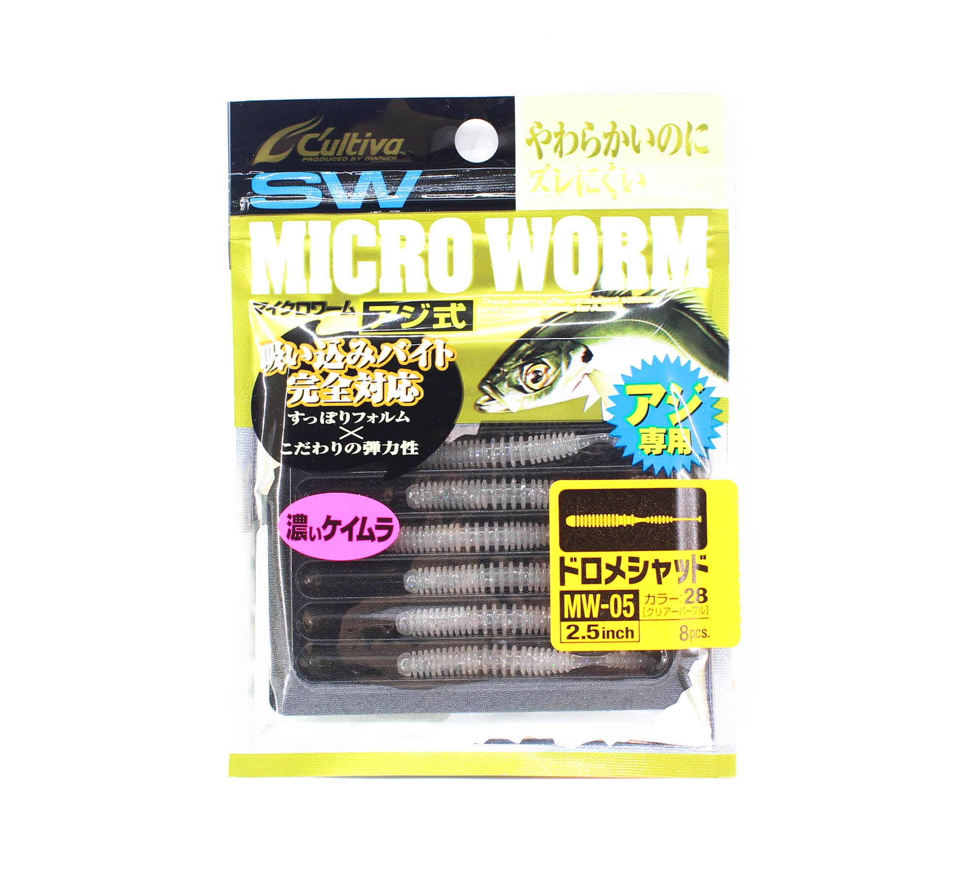 Owner Soft Lure MW-05 Dorome Shad 8 Pieces 2.5 Inches 28 (1335)