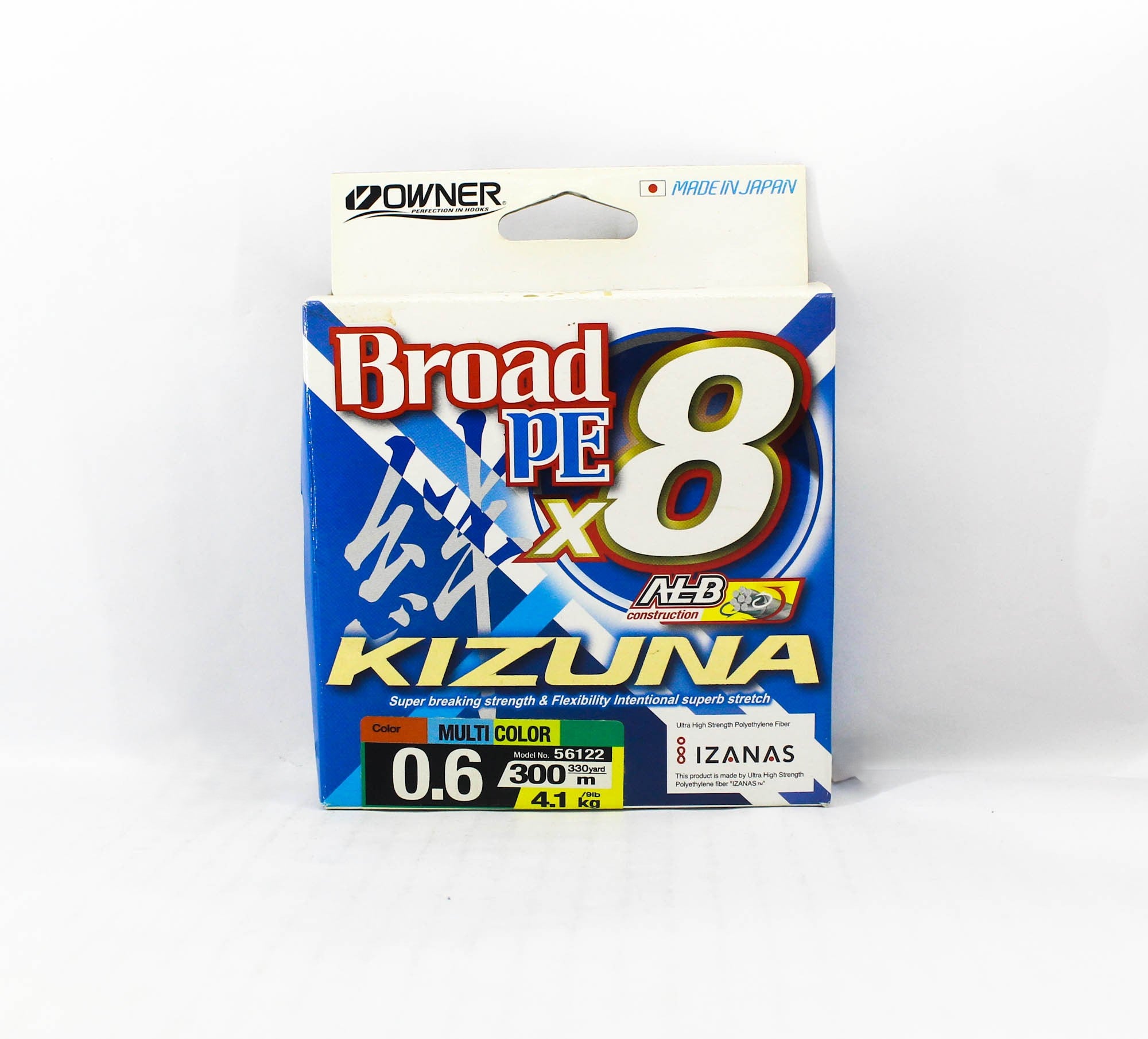 Owner P.E Line Kizuna Broad X8 300m P.E 0.6 Multi (8351)
