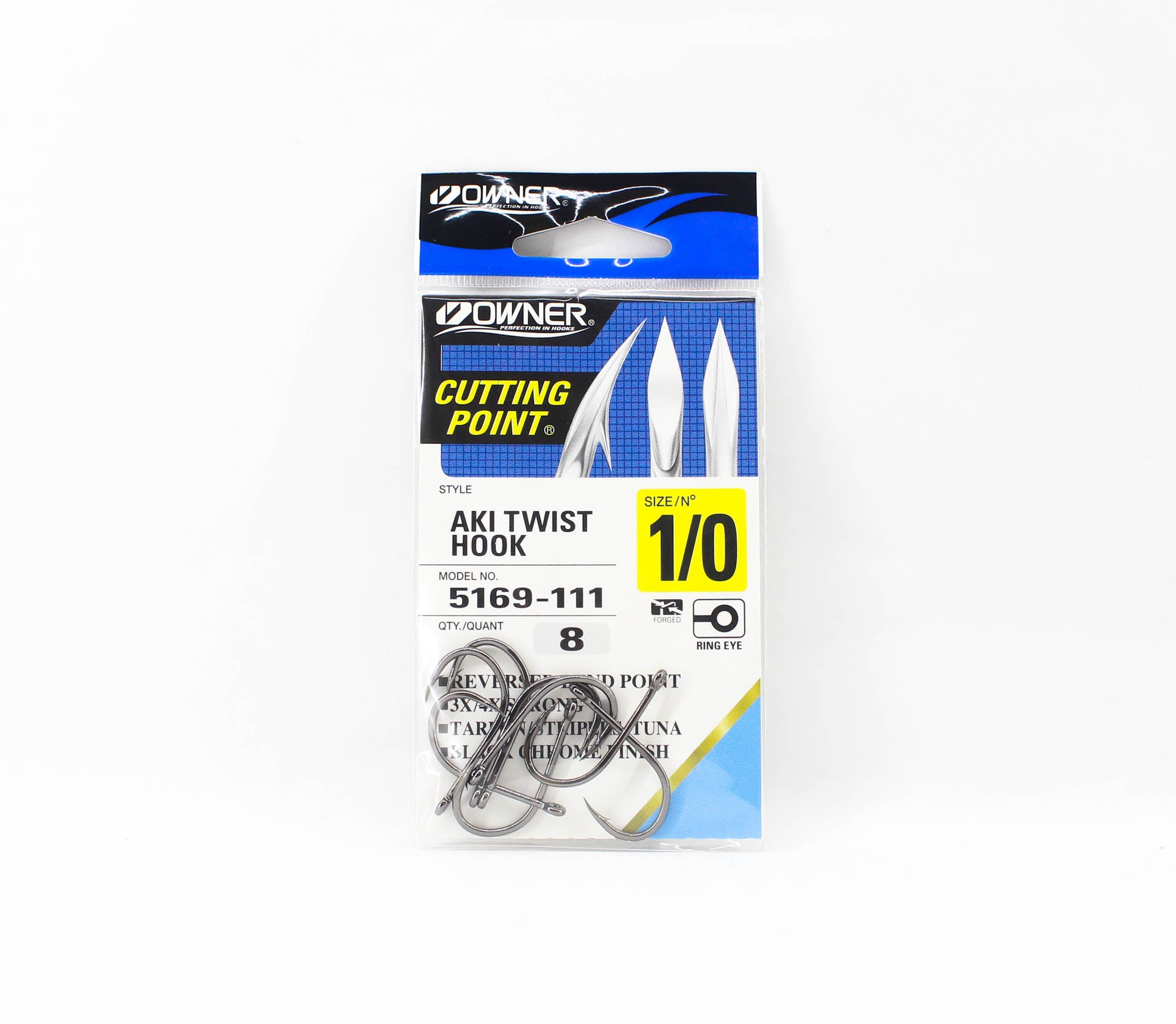 Owner 5169 Aki Twist Hook Size 1/0 (9865)
