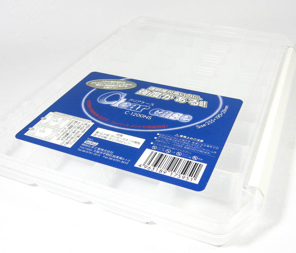 Meiho Micro Ribbed System C-1200NS (255 x 190 x 28 mm) Clear (5951)