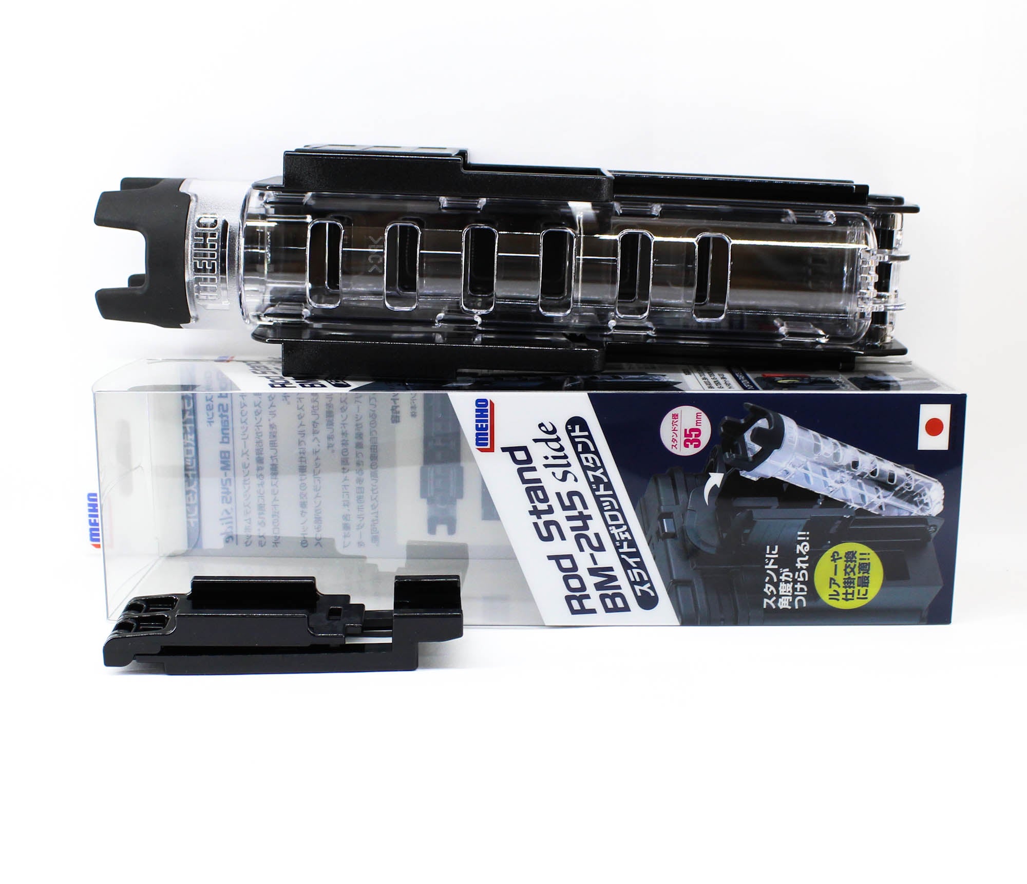 Meiho BM-245 Slide Rod-Holder (74 x 63 x 273 mm) Clear (6751)