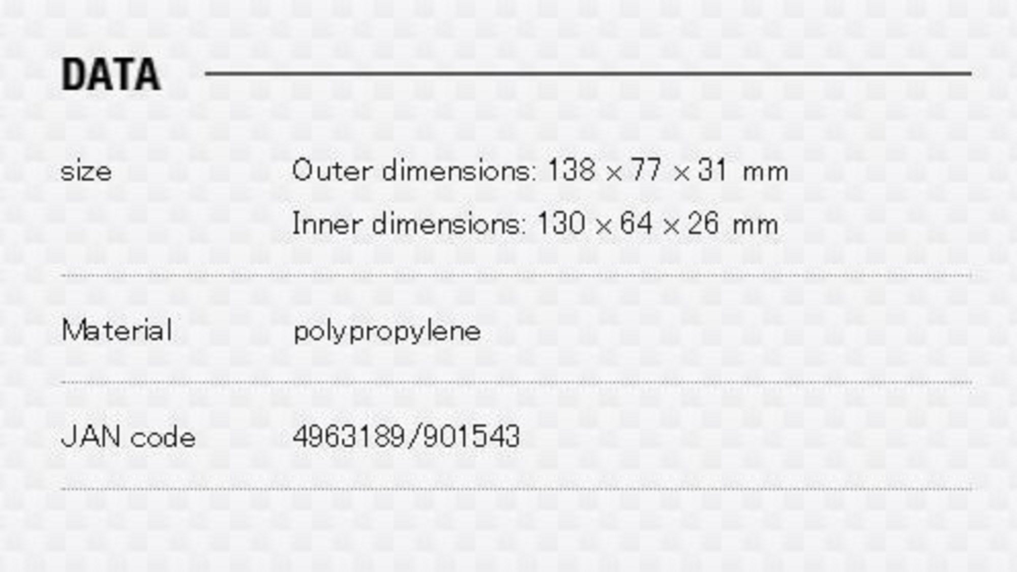 Meiho Multi Case S (138 x 77 x 31 mm) Clear (1543)