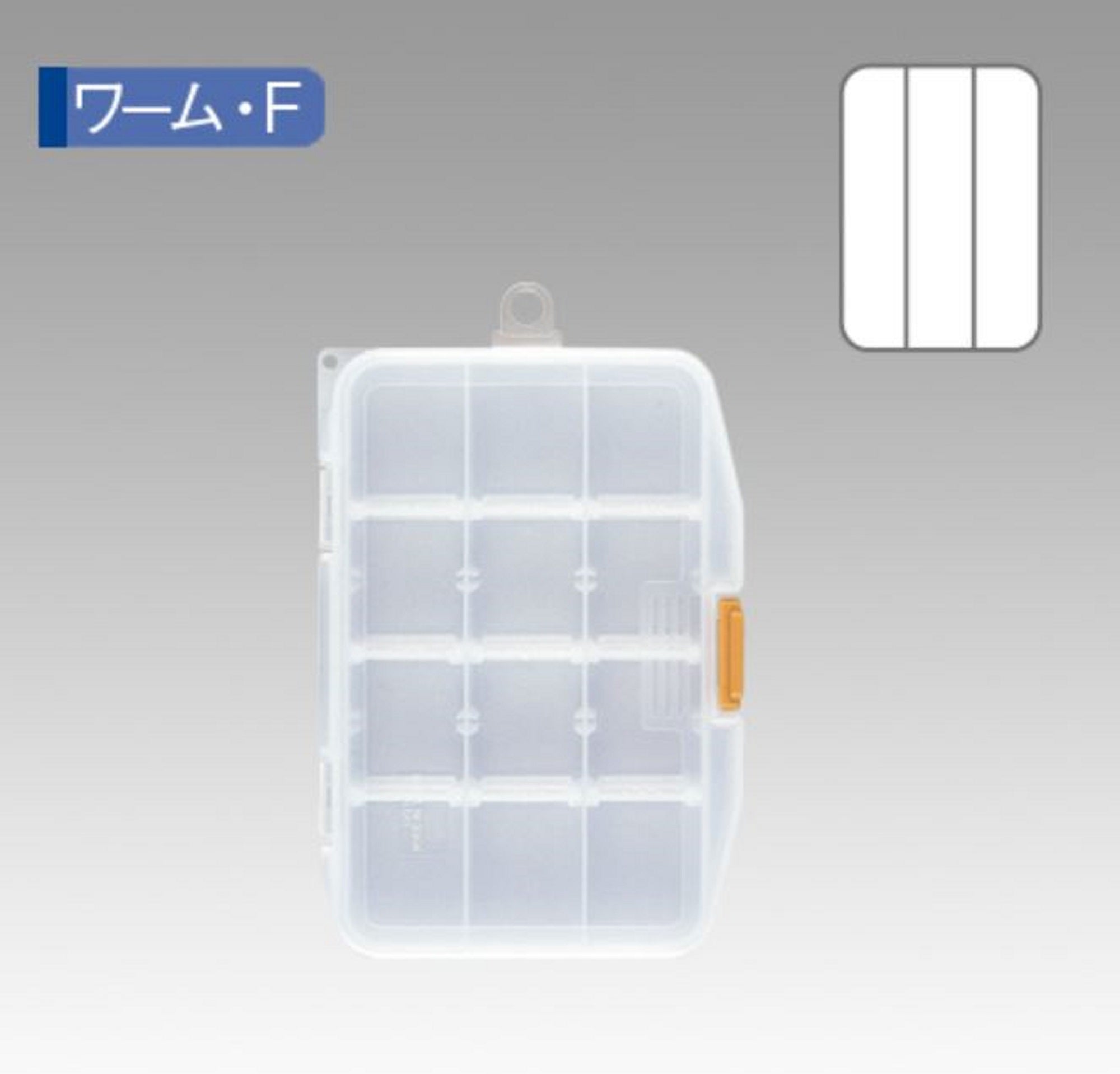 Meiho Worm Case F (146 x 103 x 23 mm) Clear (1734)