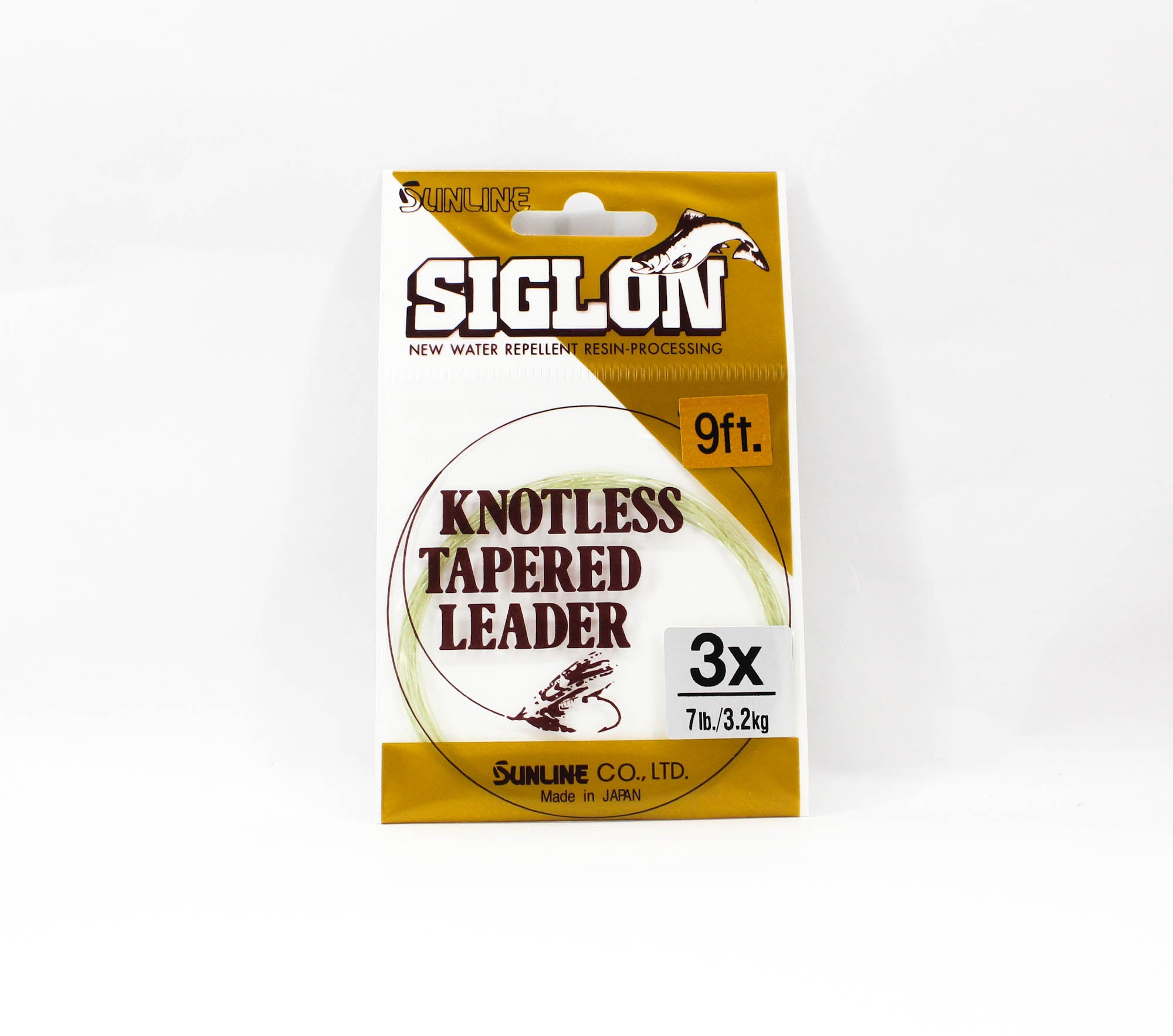 Sunline Tapered Leader Siglon Nylon 9 FT 3X/7Lb/0.20 mm (0323)