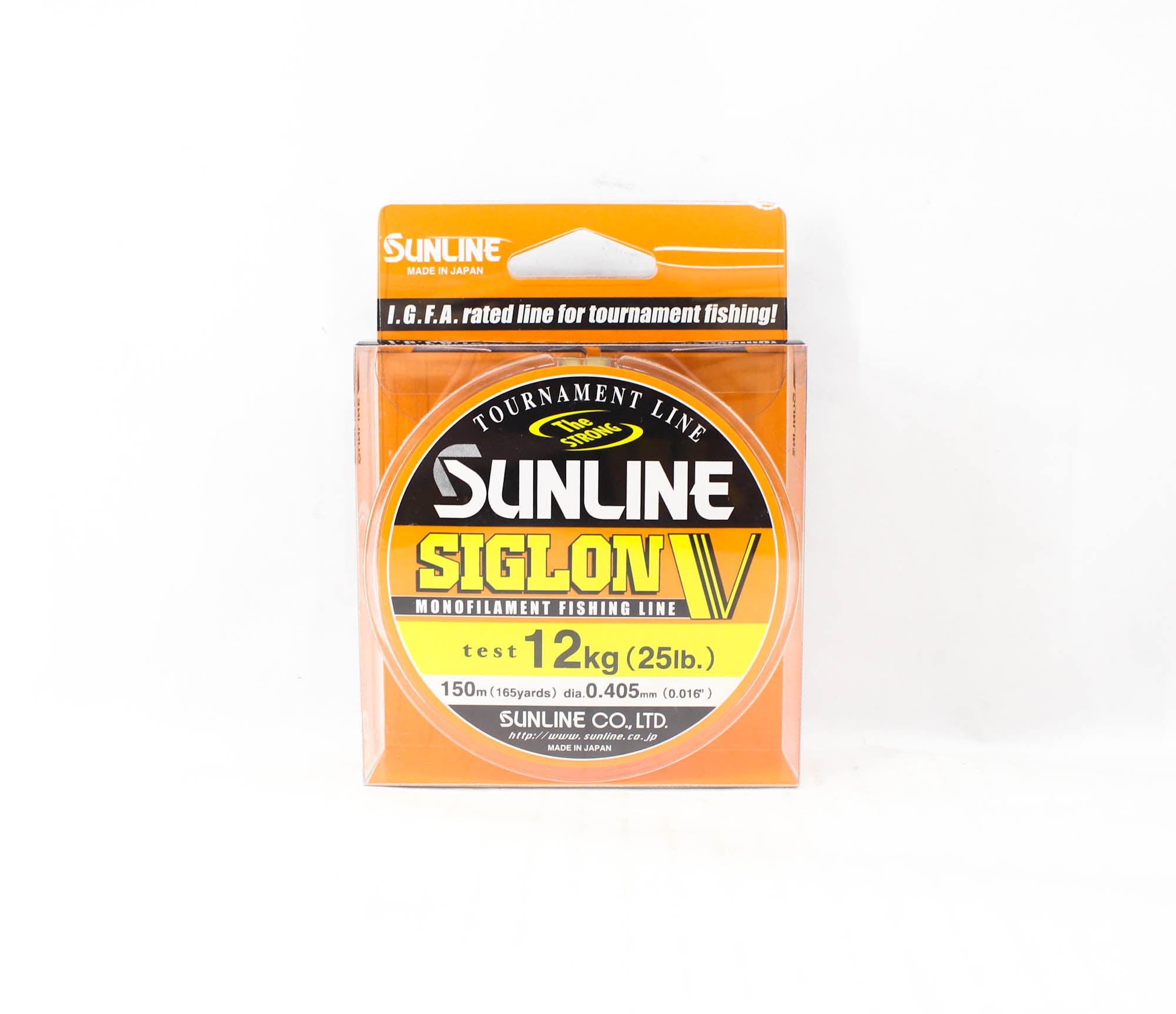Sunline Monofilament Line Siglon V 150m 25lb Diameter 0.405mm (0529)