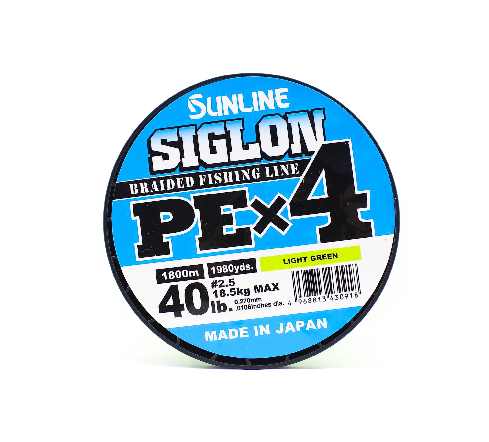 Sunline P.E Line X4 Siglon 1800M P.E 2.5 40LB Lime Green (0918)