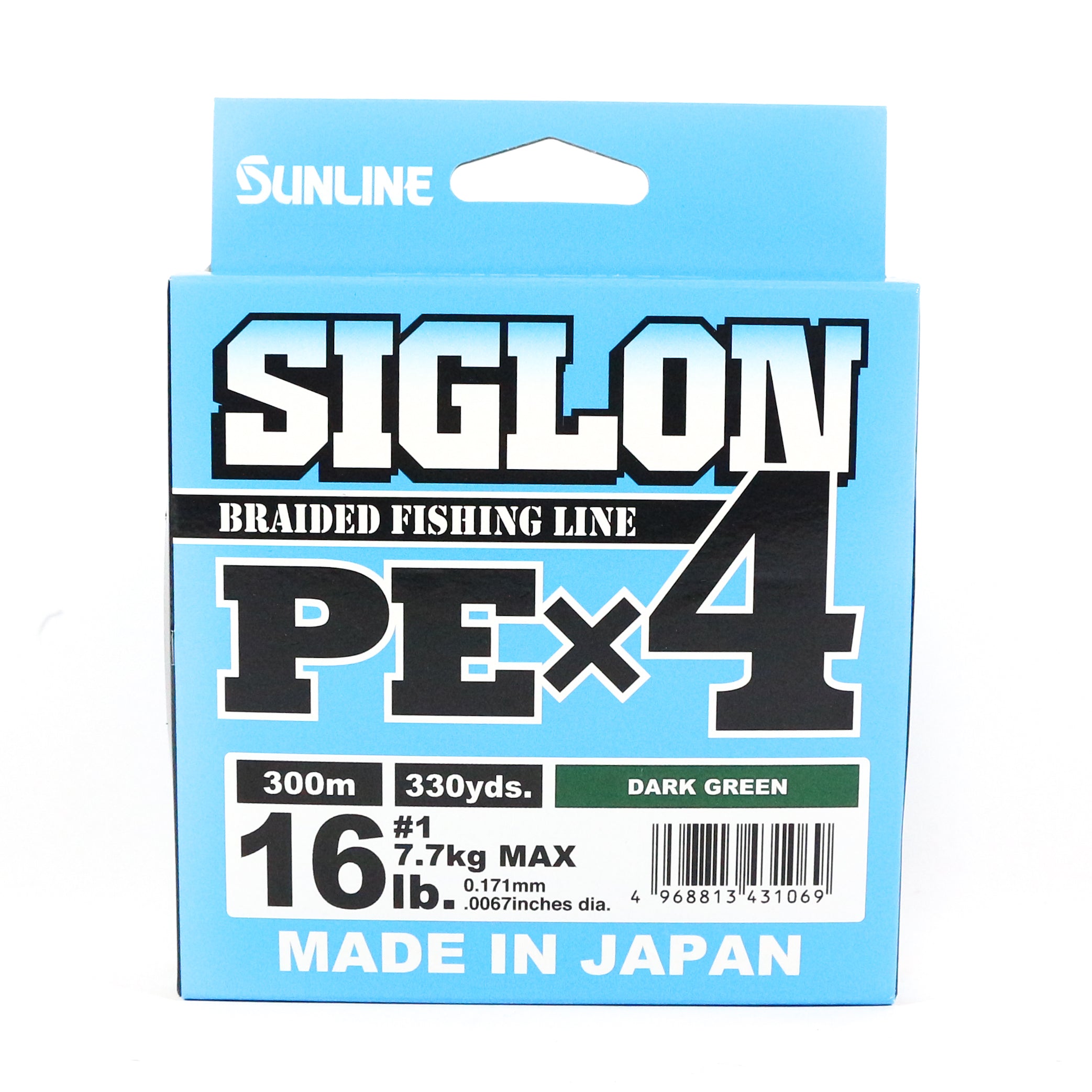 Sunline P.E Line X4 Siglon 300M P.E 1 16LB Dark Green (1069)