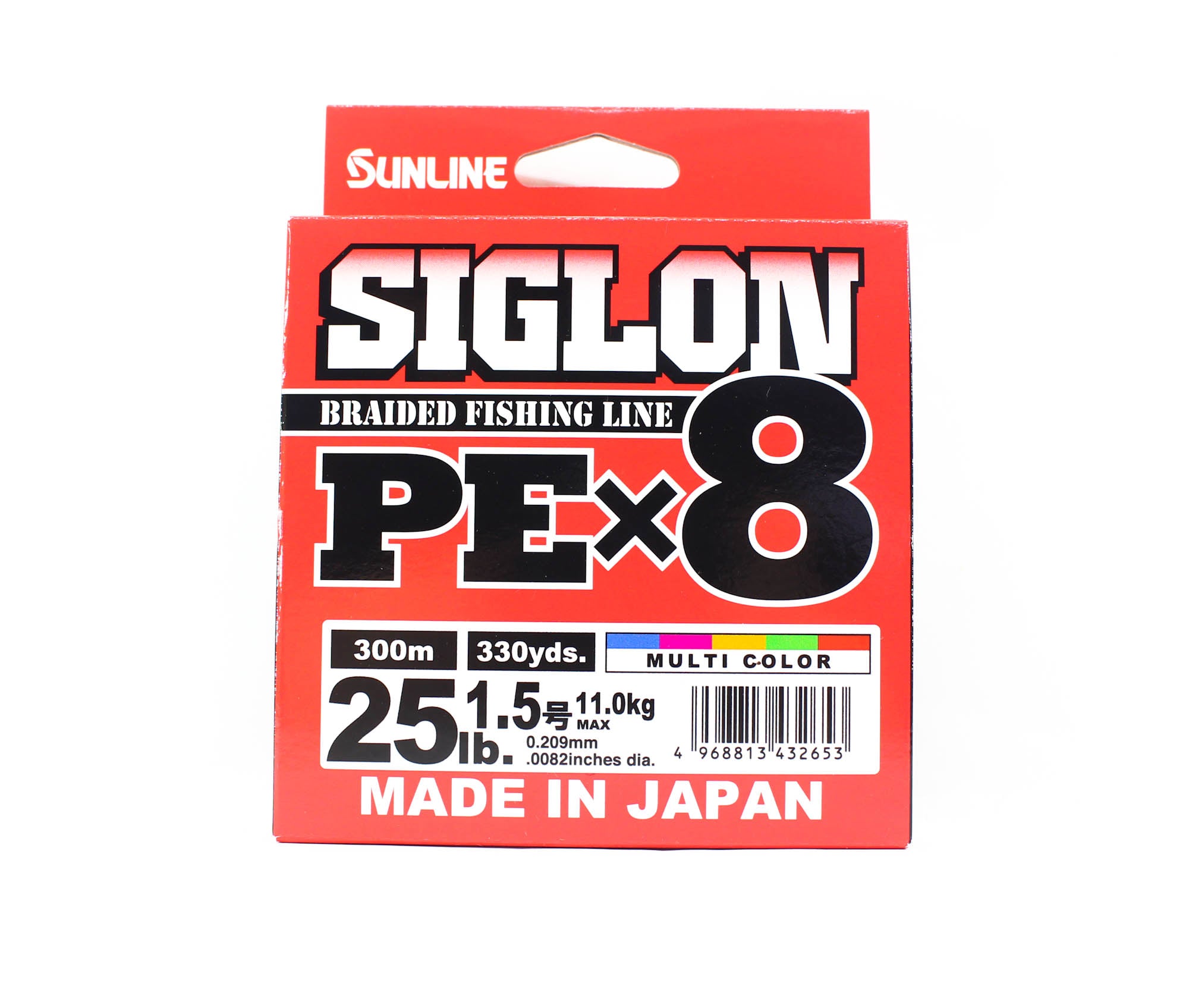 Sunline P.E Line X8 Siglon 300M P.E 1.5 25LB Multi (2653)