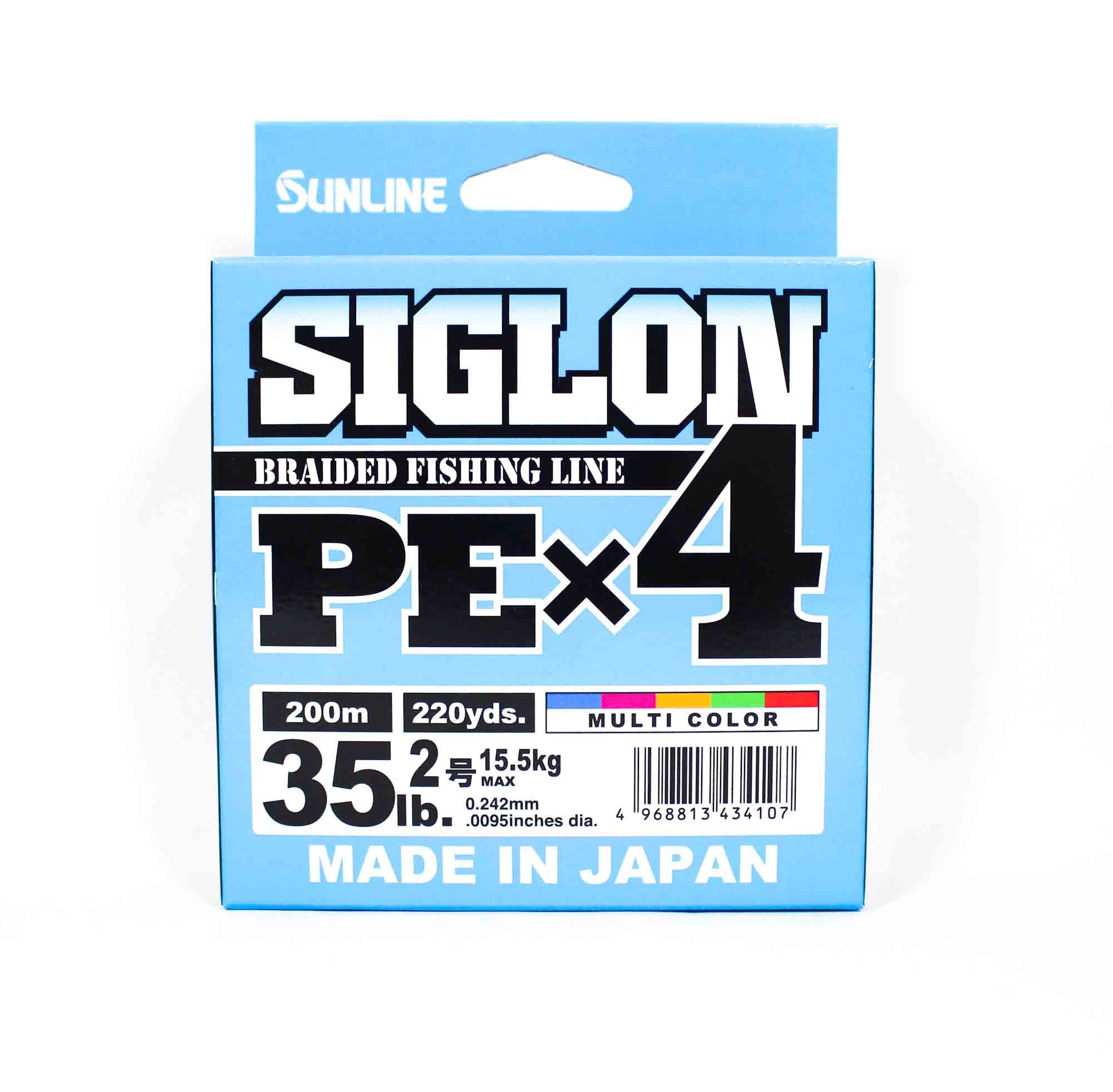 Sunline P.E Line X4 Siglon 200M P.E 2 35LB Multi (4107)