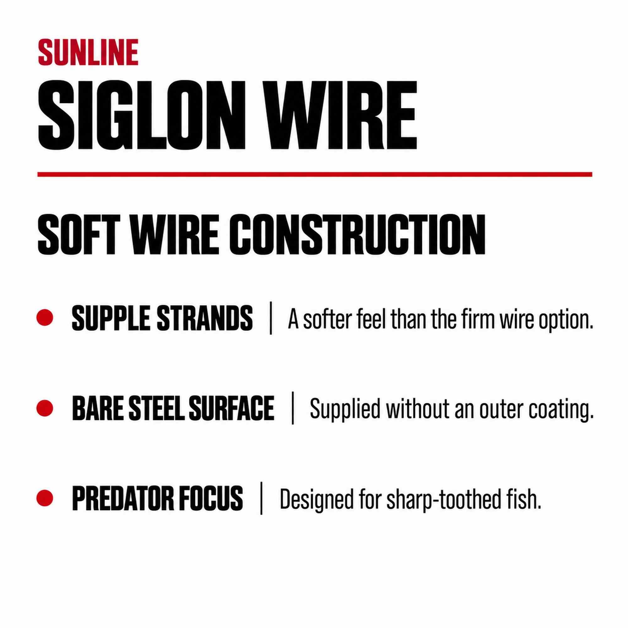 Sunline Siglon Wire Stainless 7x7 No Coat 10m 600lb (4596)
