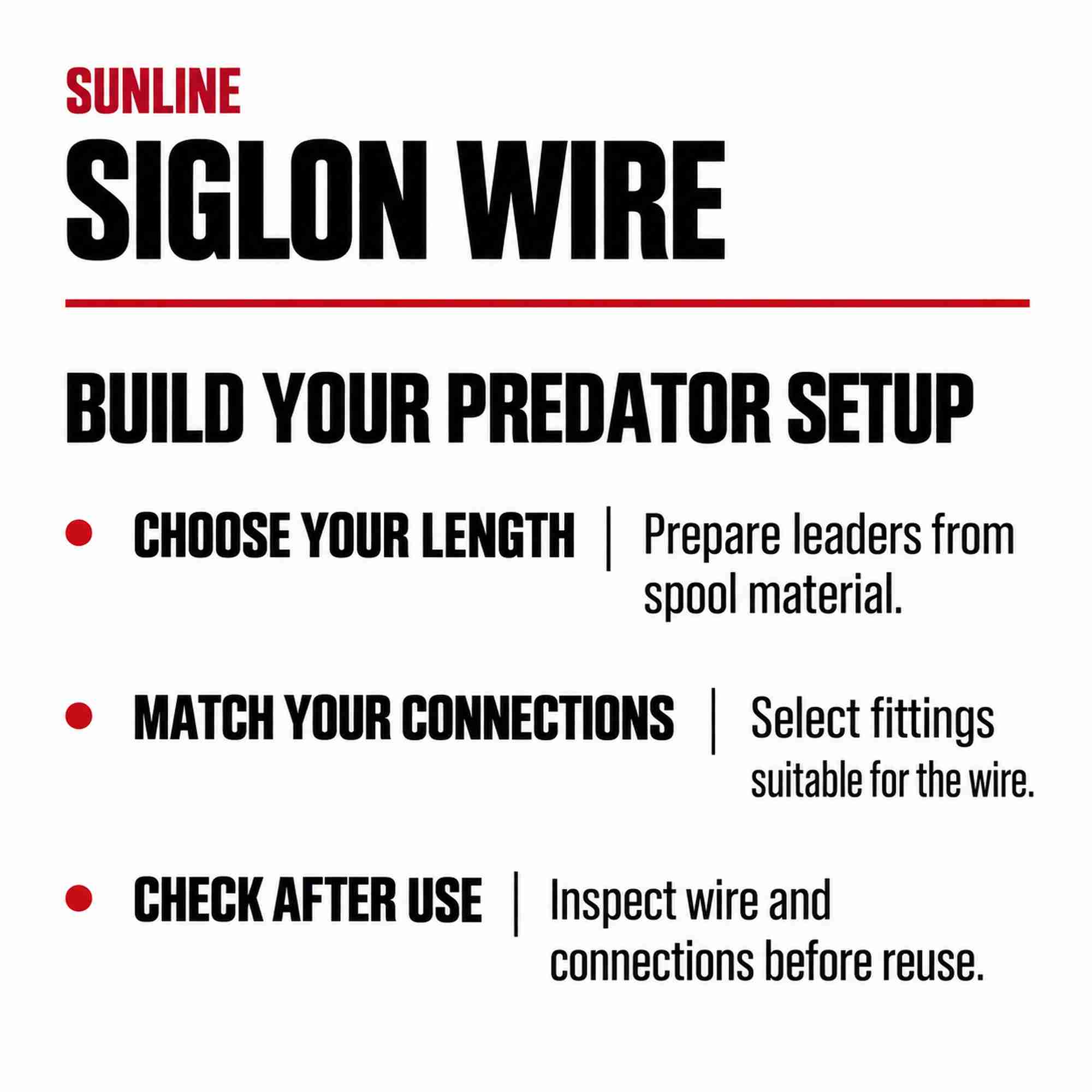 Sunline Siglon Wire Stainless 1x7 Black 10m 40.5lb (4886)