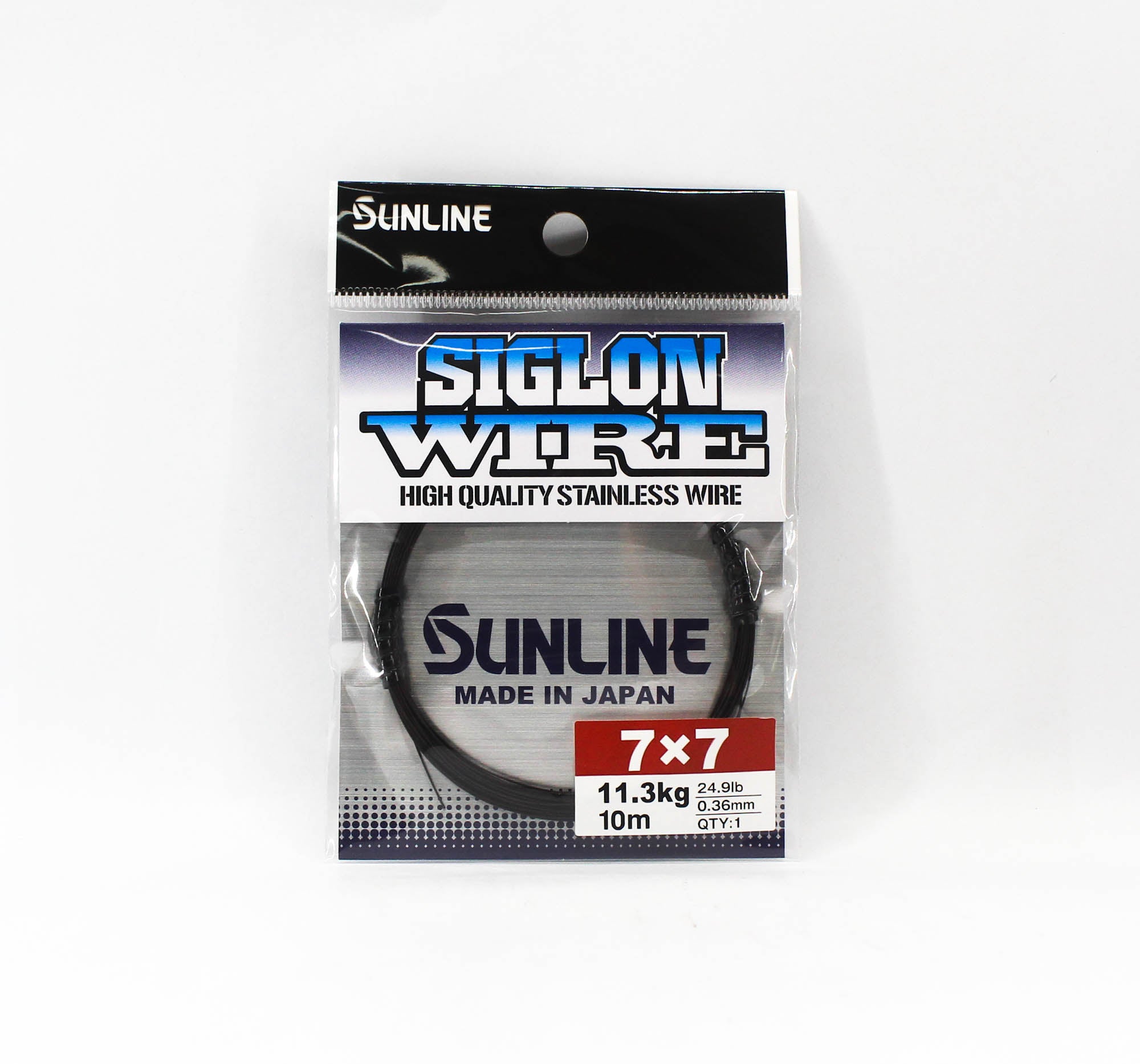 Sunline Siglon Wire Stainless 7x7 Black 10m 24.9lb (4961)