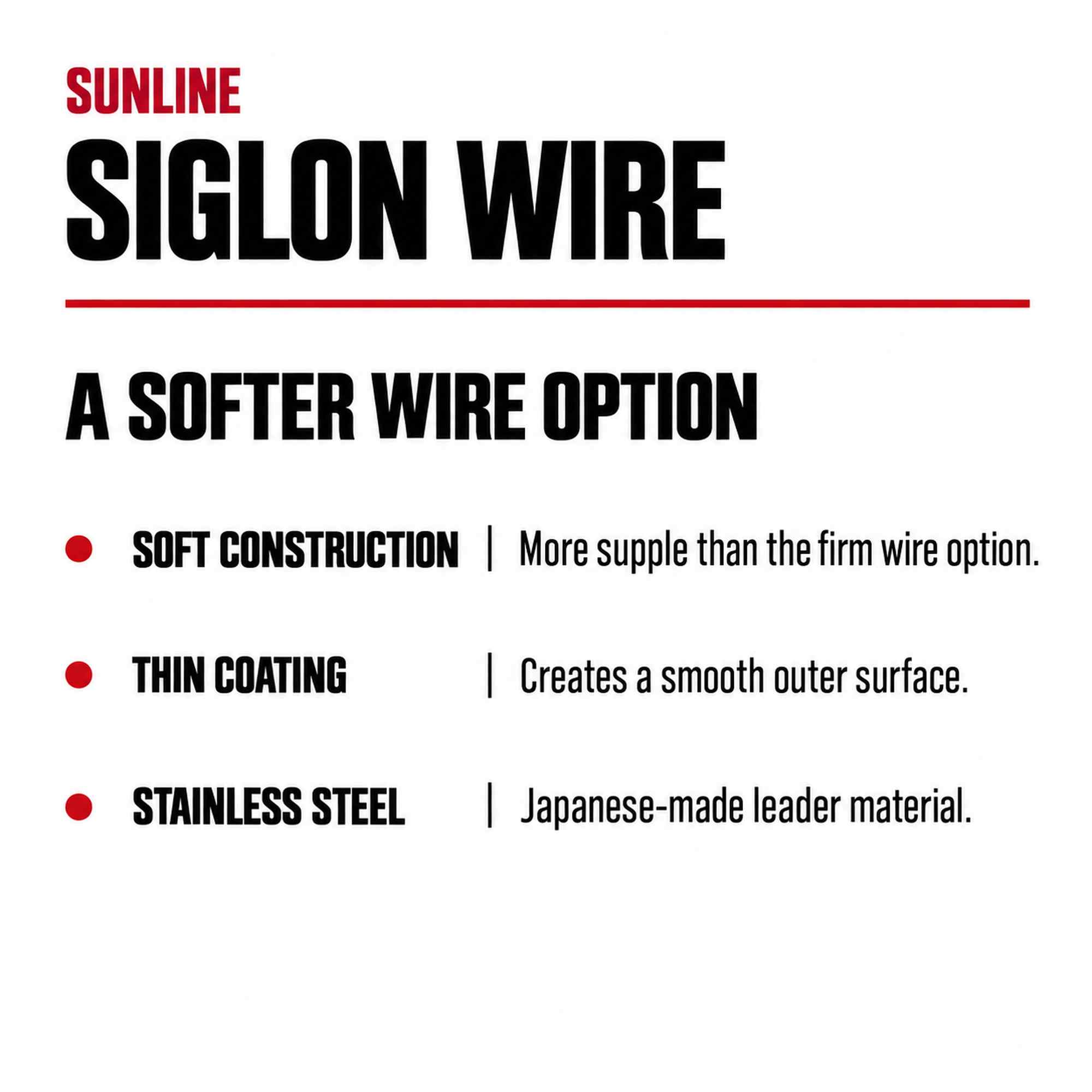 Sunline Siglon Wire Stainless 7x7 Black 10m 24.9lb (4961)