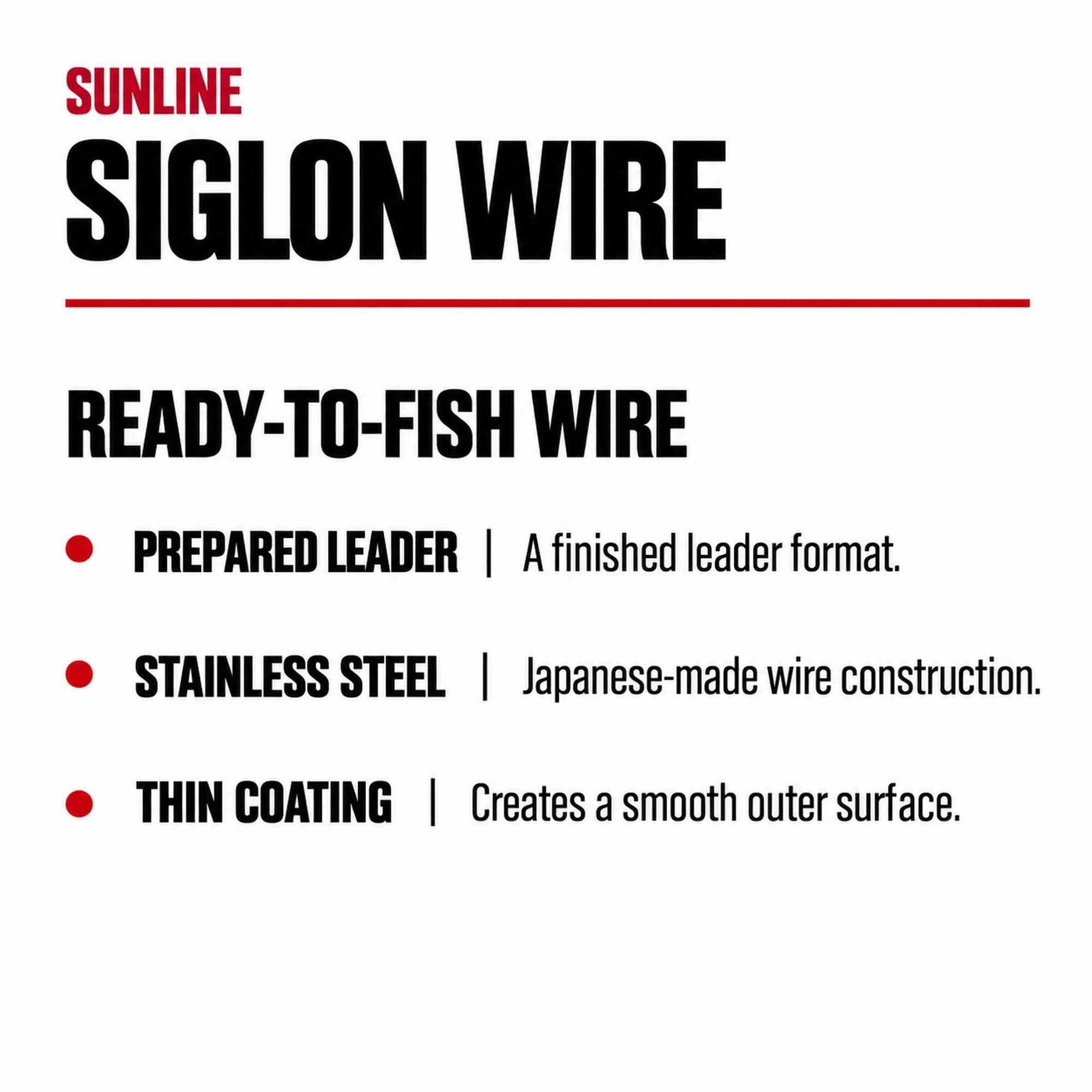 Sunline Siglon Wire Stainless 1x7 Black 50cm 40.5lb (5180)