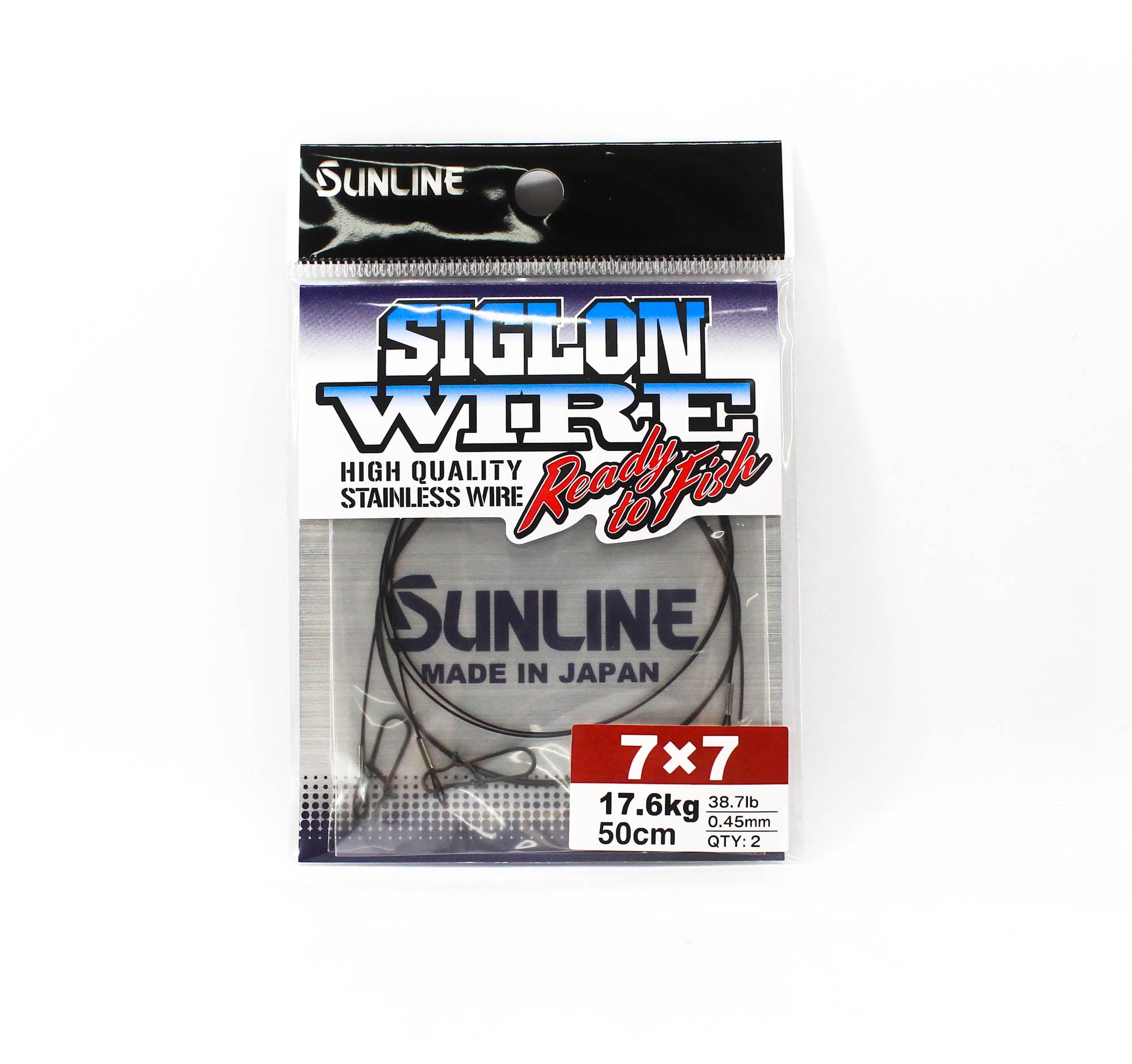 Sunline Siglon Wire Stainless 7x7 Black 50cm 38.7lb (5470)