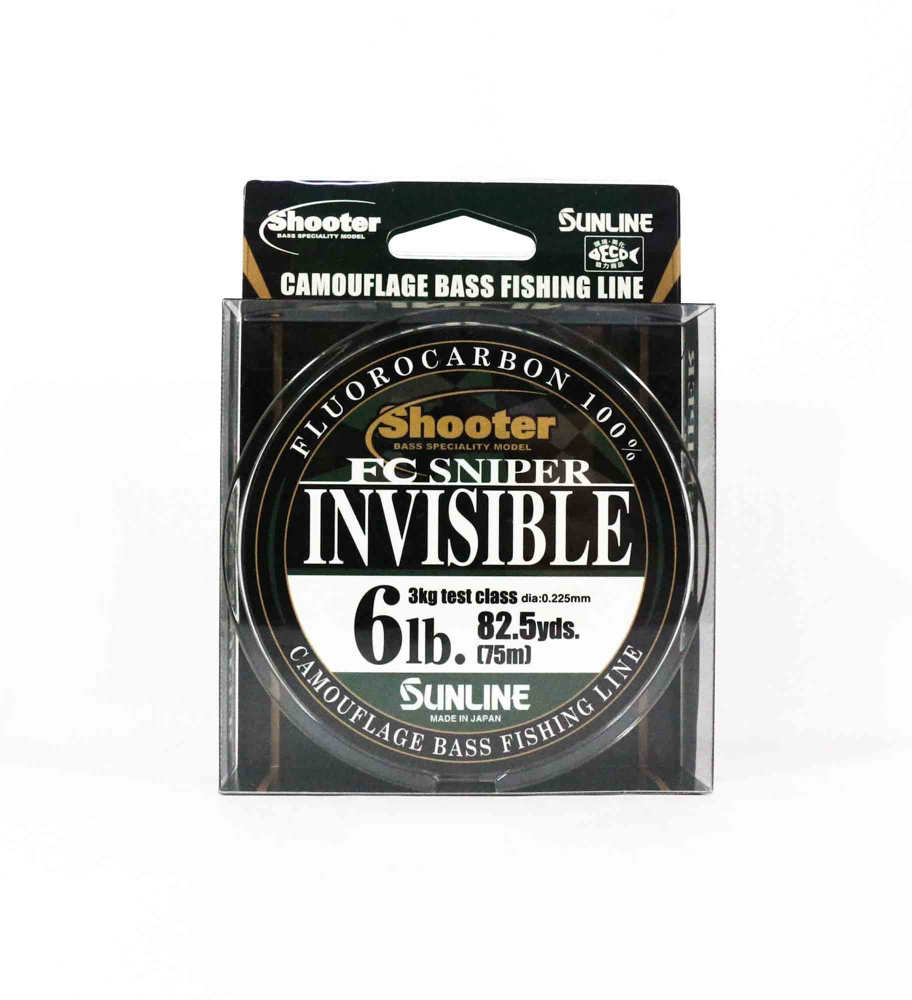 Sunline Fluorocarbon Line FC Sniper Invisible 75m 6lb 0.225mm (2179)