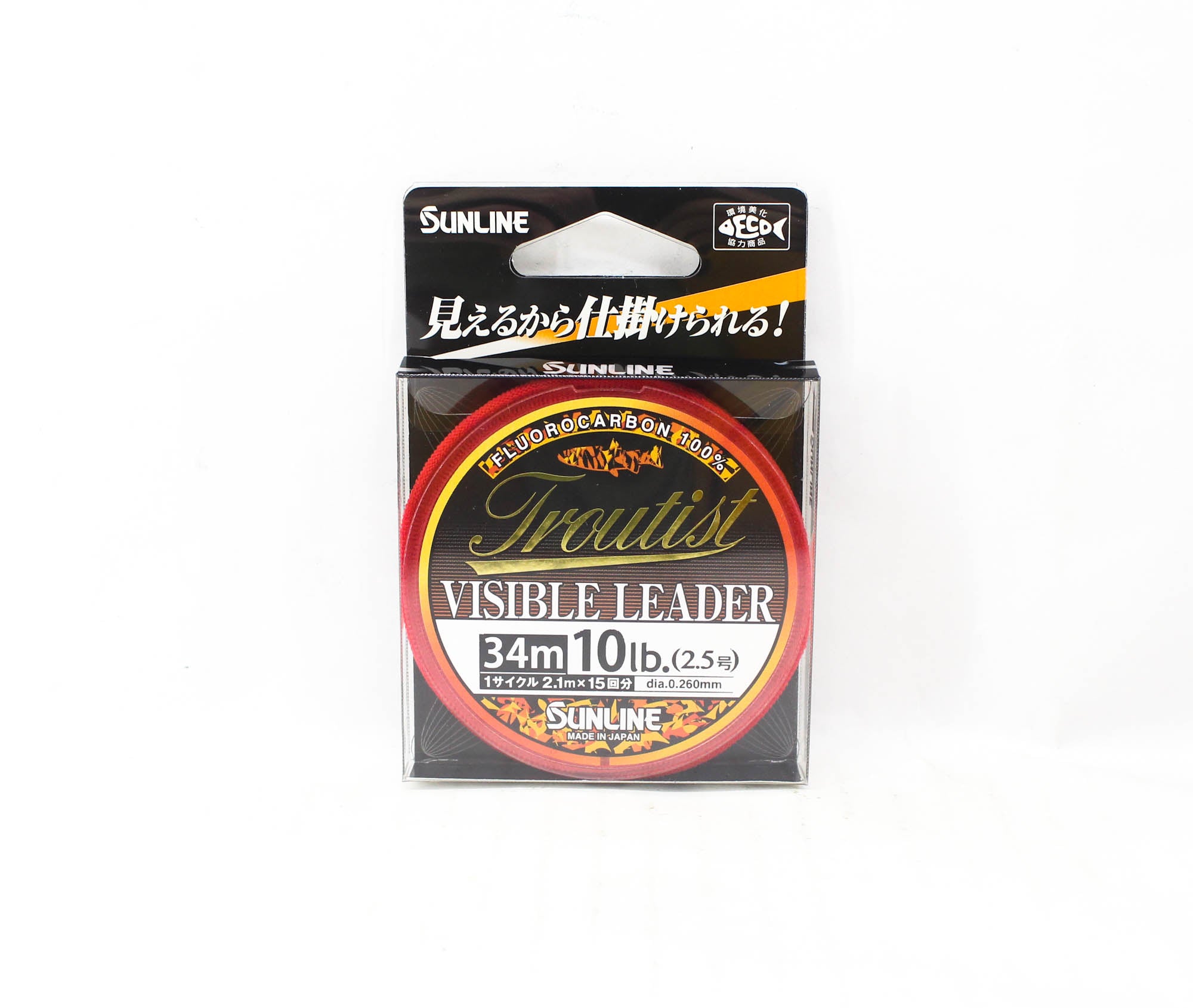 Sunline Fluorocarbon Leader Troutist Visible Leader HG 34m 10Lb (5261)