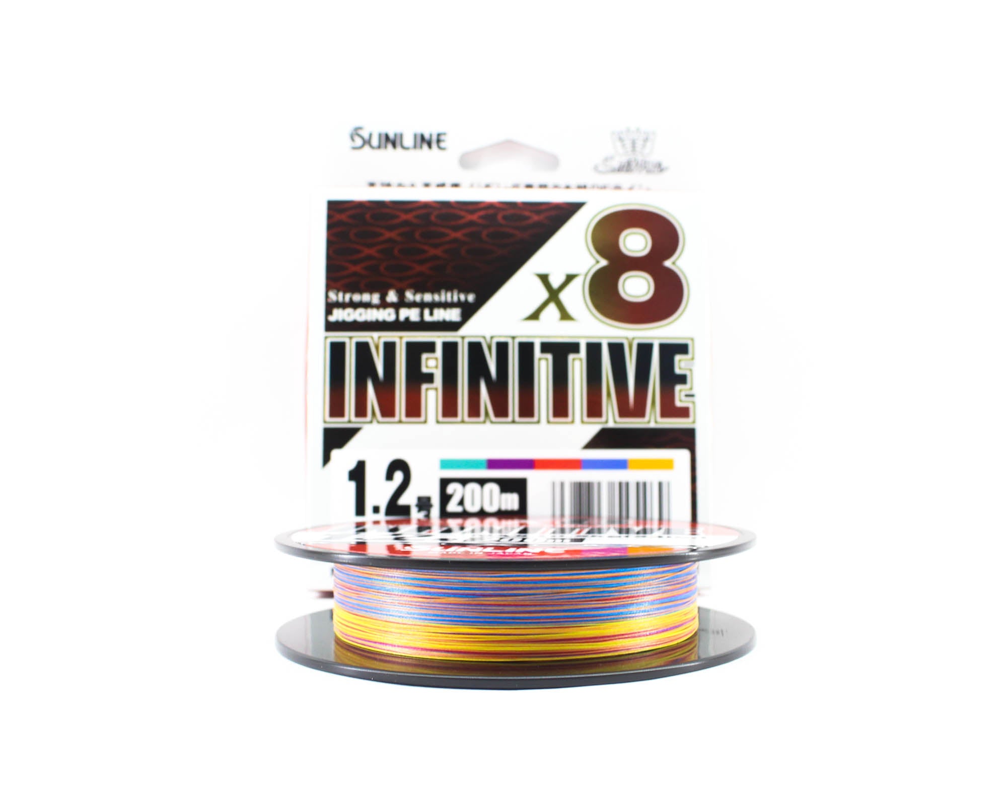 Sunline P.E Line X8 Infinitive Jigging 200m P.E 1.2 23lb Multi (5469)