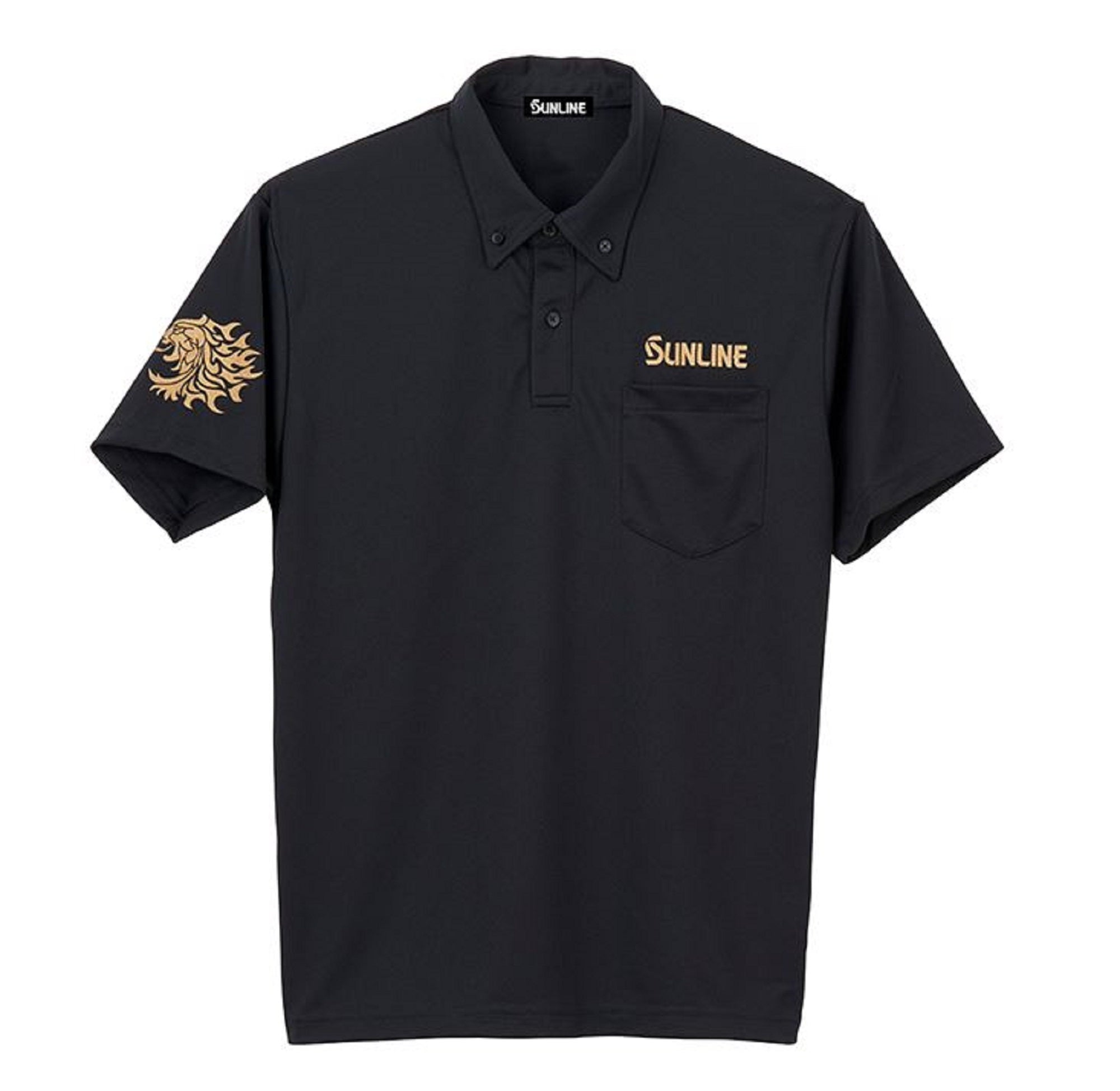 Sunline SUW-15025DP Polo Shirt Dri Fit Short Sleeve Black Size LL (3903)