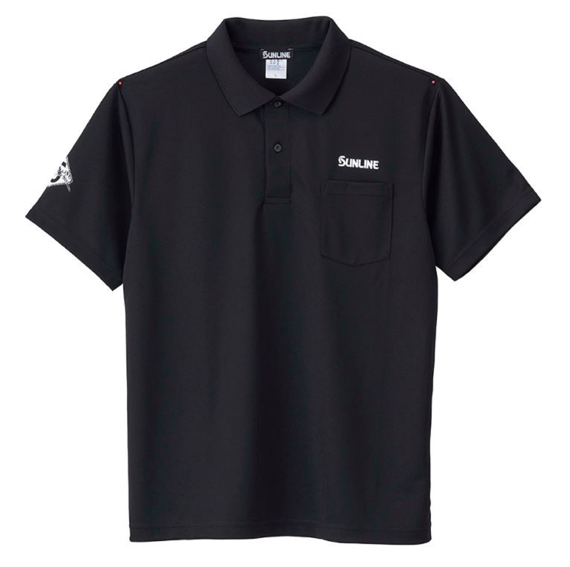 Sunline SUW-15404DP Dry Polo Shirt Black White Size XL (5073)