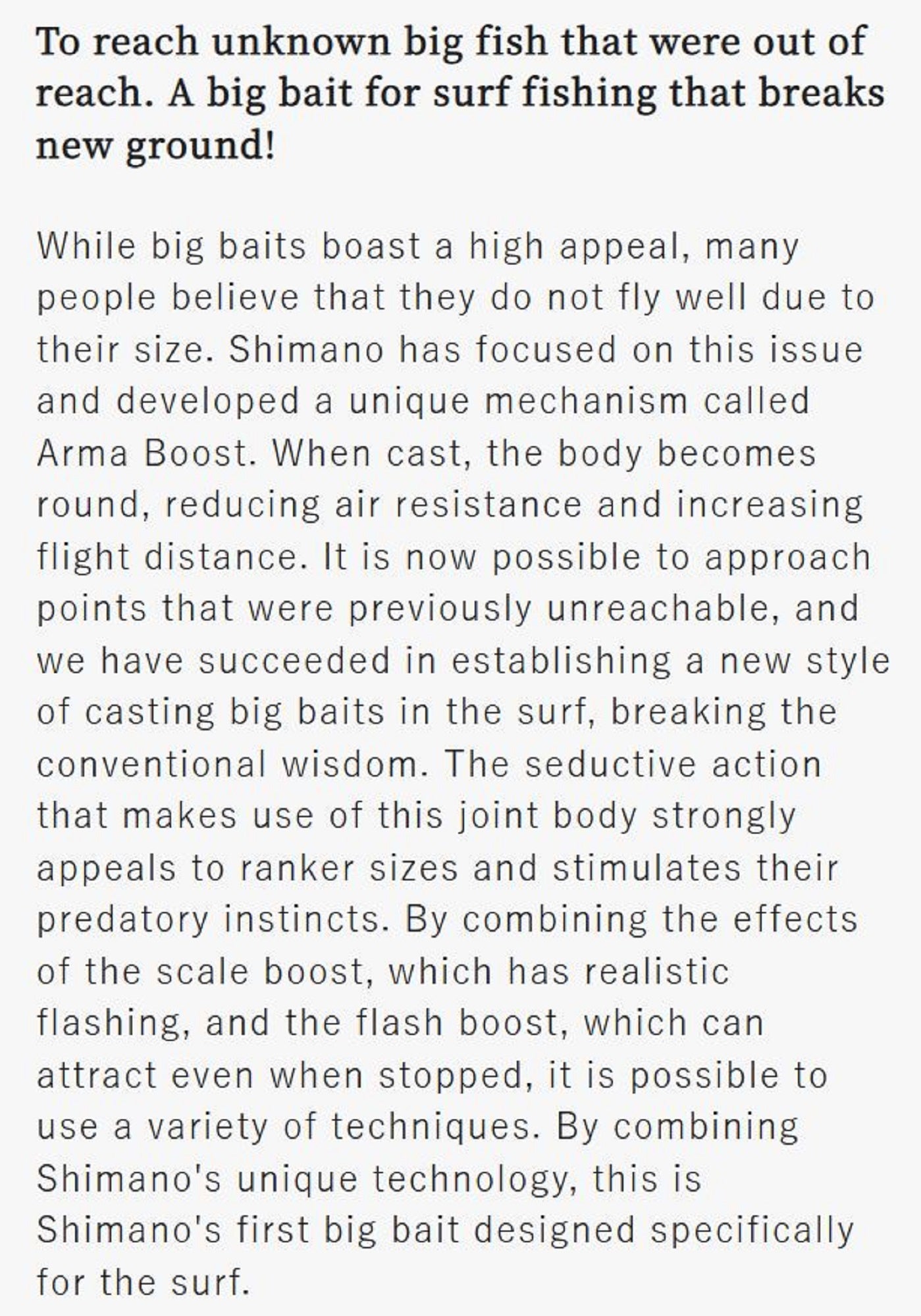 Shimano XG-X15V Arma Boost 150 FSB Sinking Lure 010 (1891)