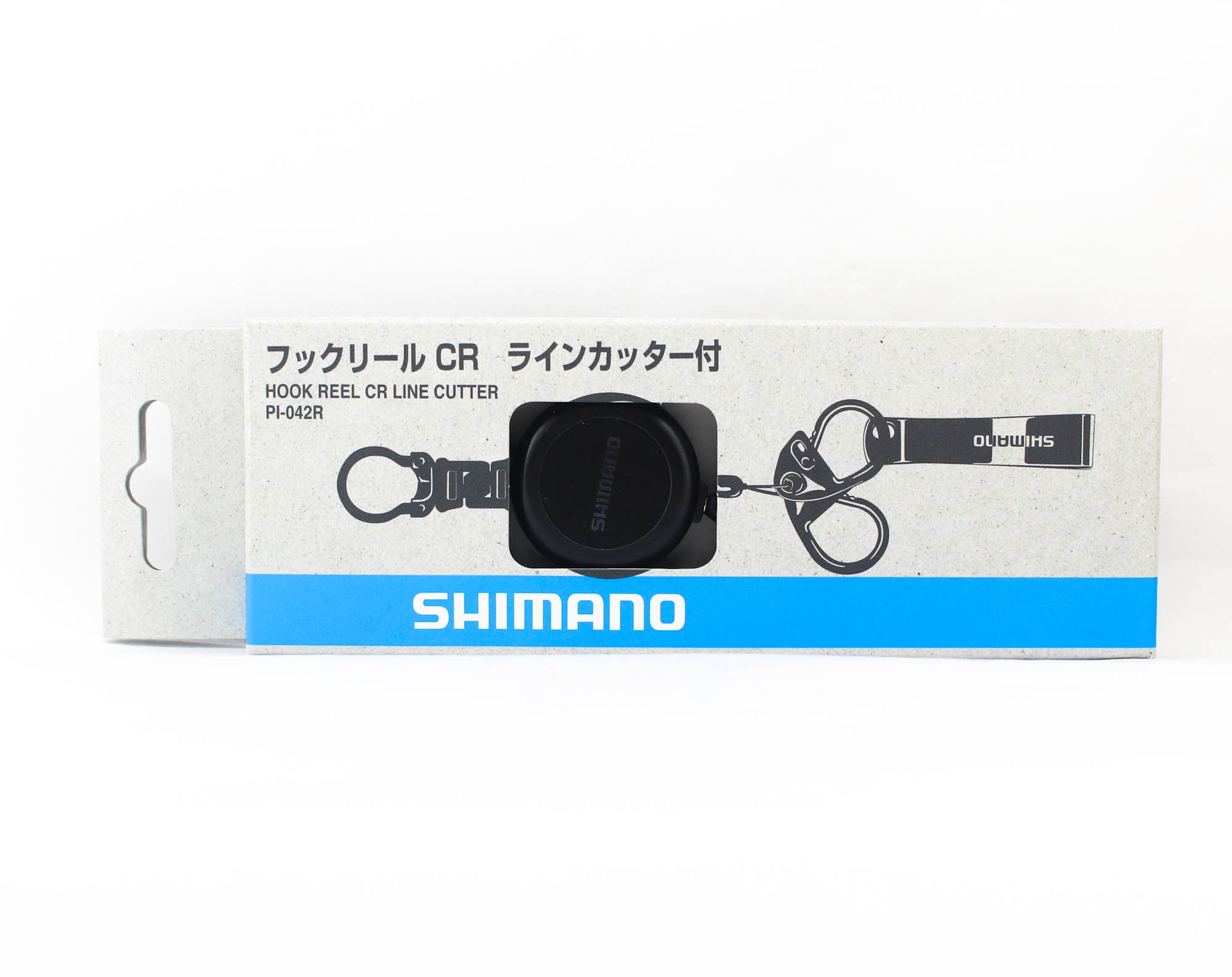 Shimano PI-042R Hook on Reel Twin Clip with Nipper 65cm Black (6314)