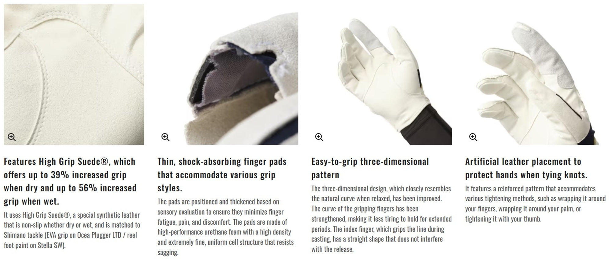 Shimano GL-062Y Gloves Ocea Casting Pro Black Size M (7495)
